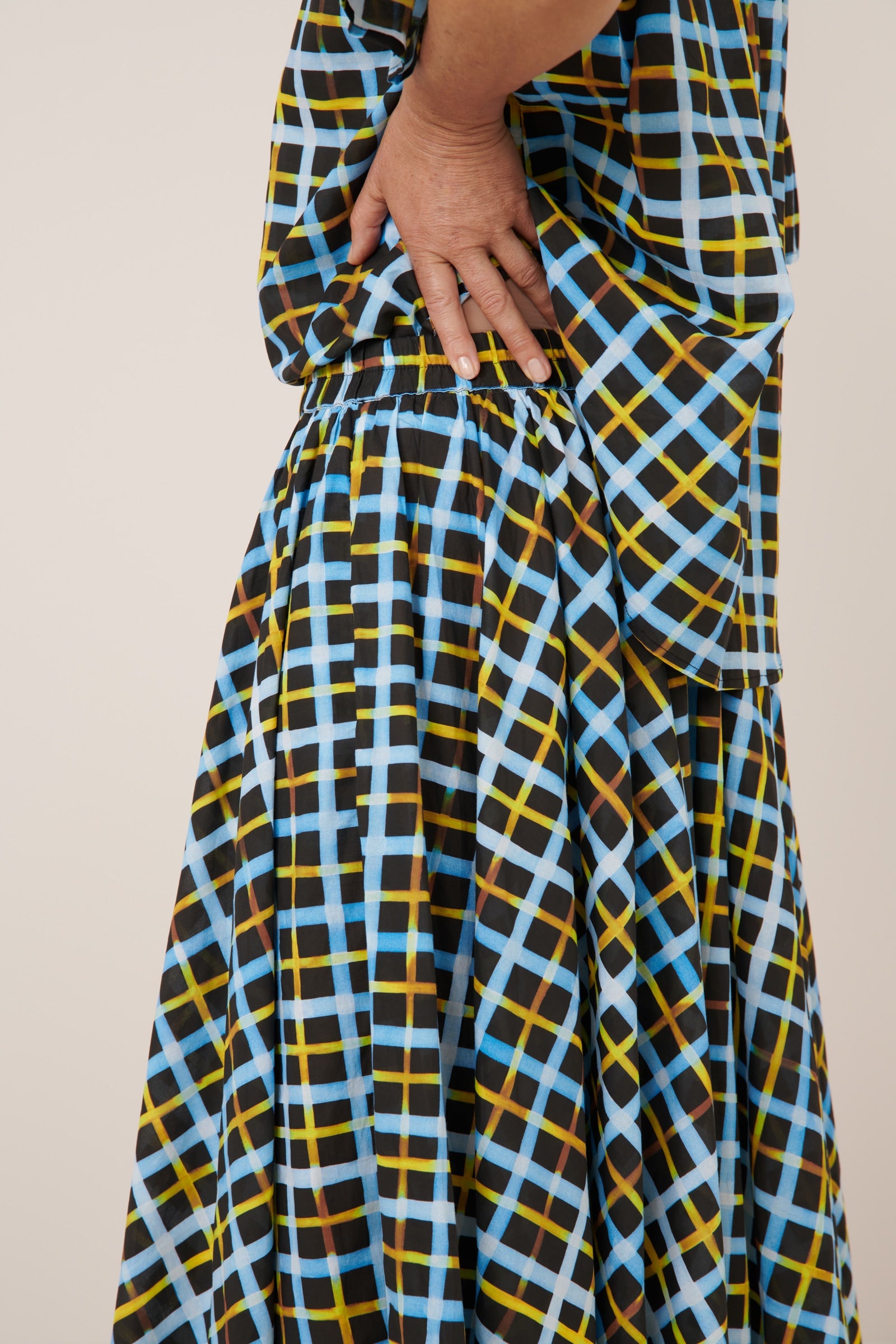 Kowtow - Motion Skirt - Neon Tartan