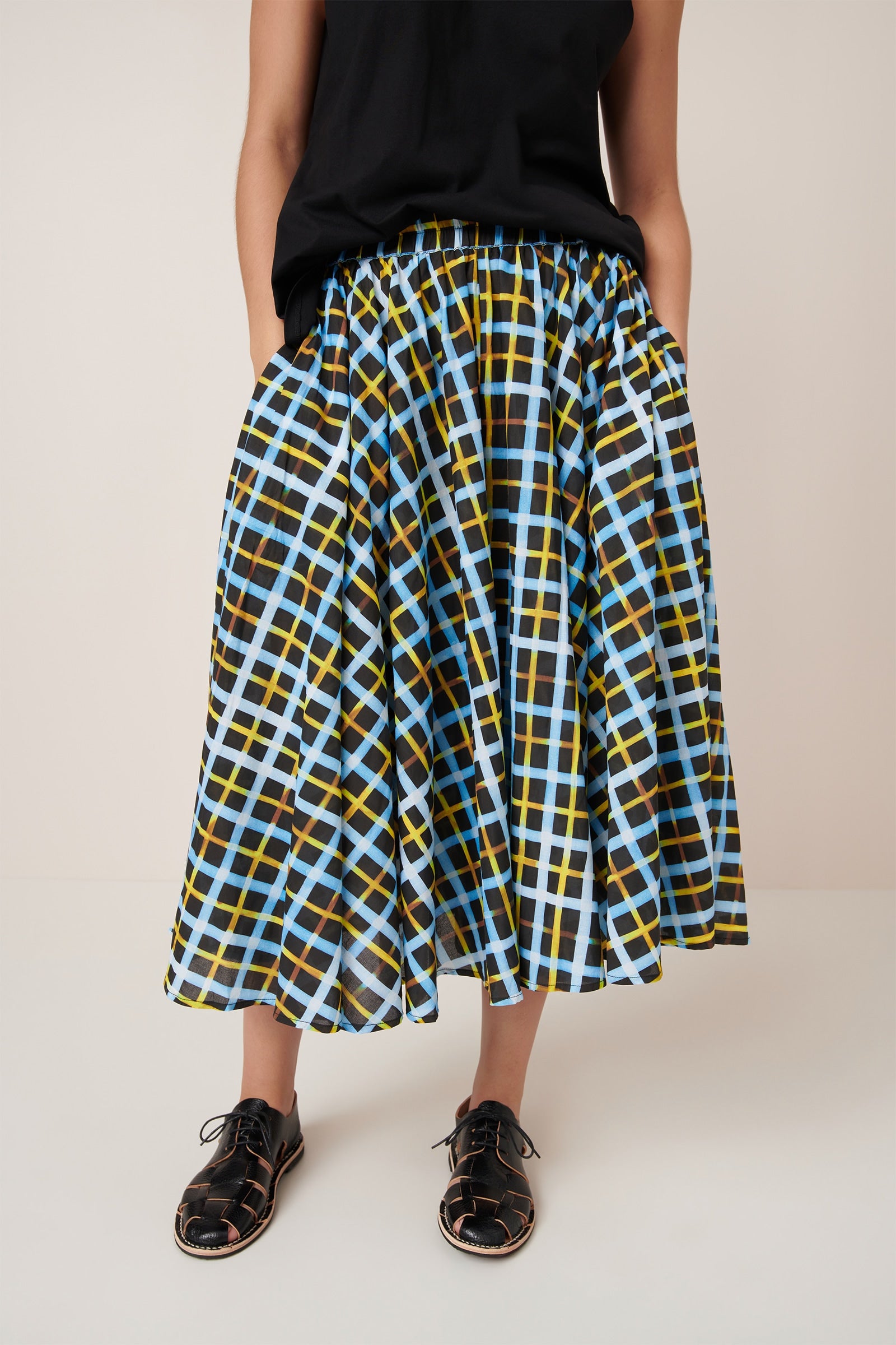 Kowtow - Motion Skirt - Neon Tartan