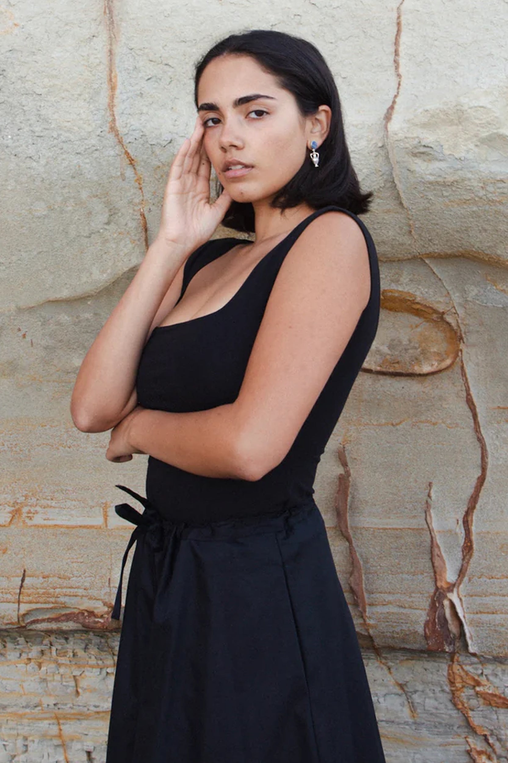Dominique Healy - Naia Tank - Black