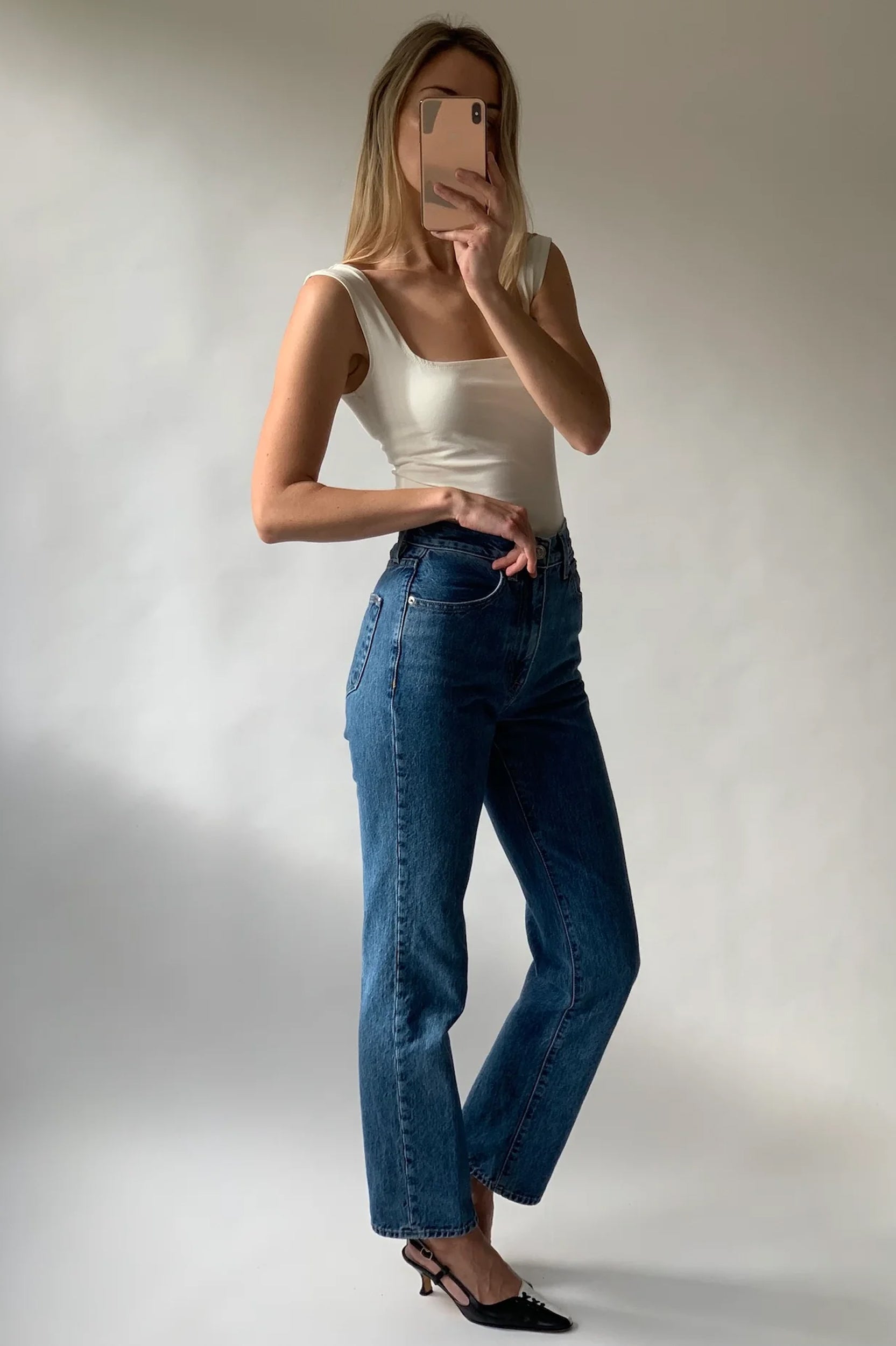 Dominique Healy - Naia Tank - Ivory