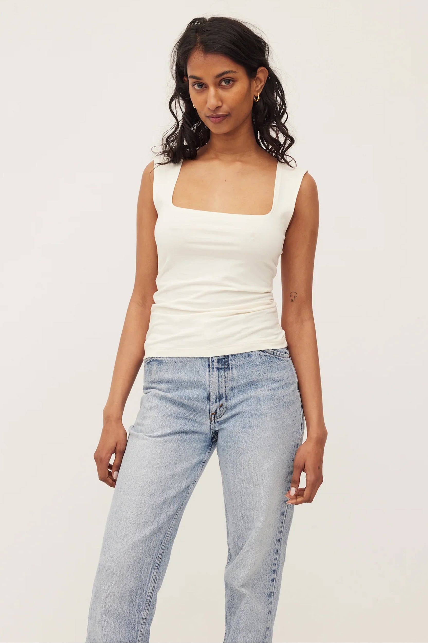 Dominique Healy - Naia Tank - Ivory