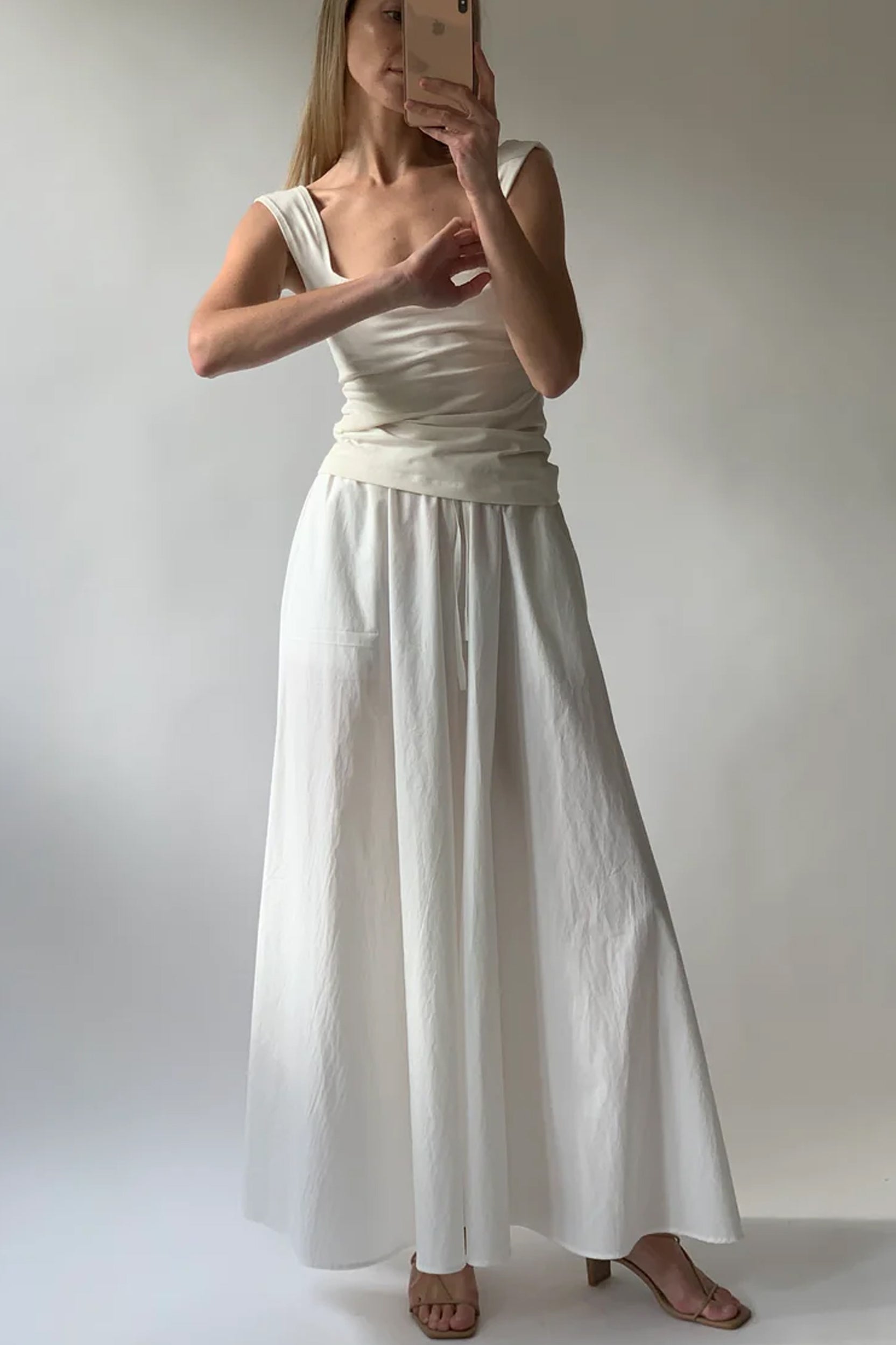 Dominique Healy - Naia Tank - Ivory