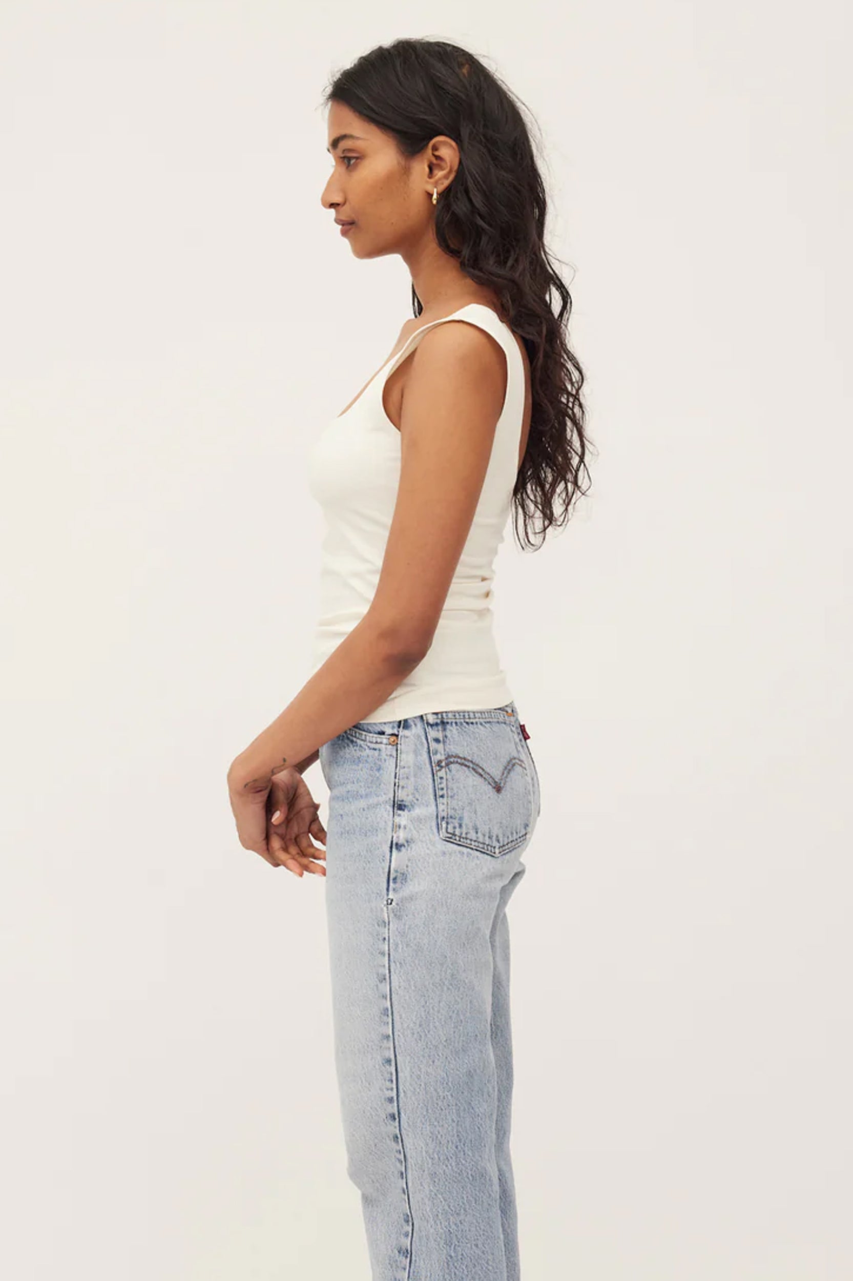 Dominique Healy - Naia Tank - Ivory