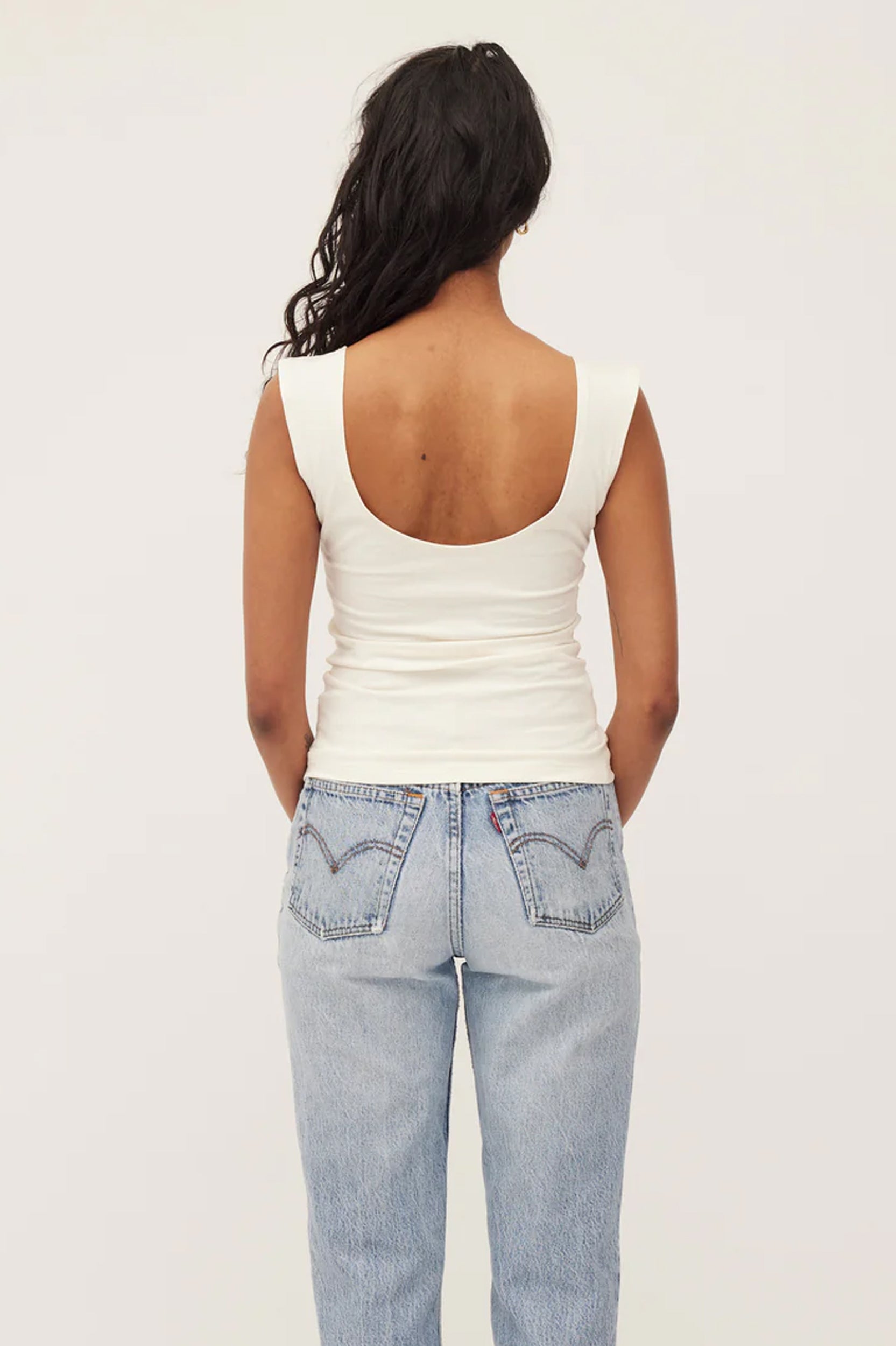 Dominique Healy - Naia Tank - Ivory