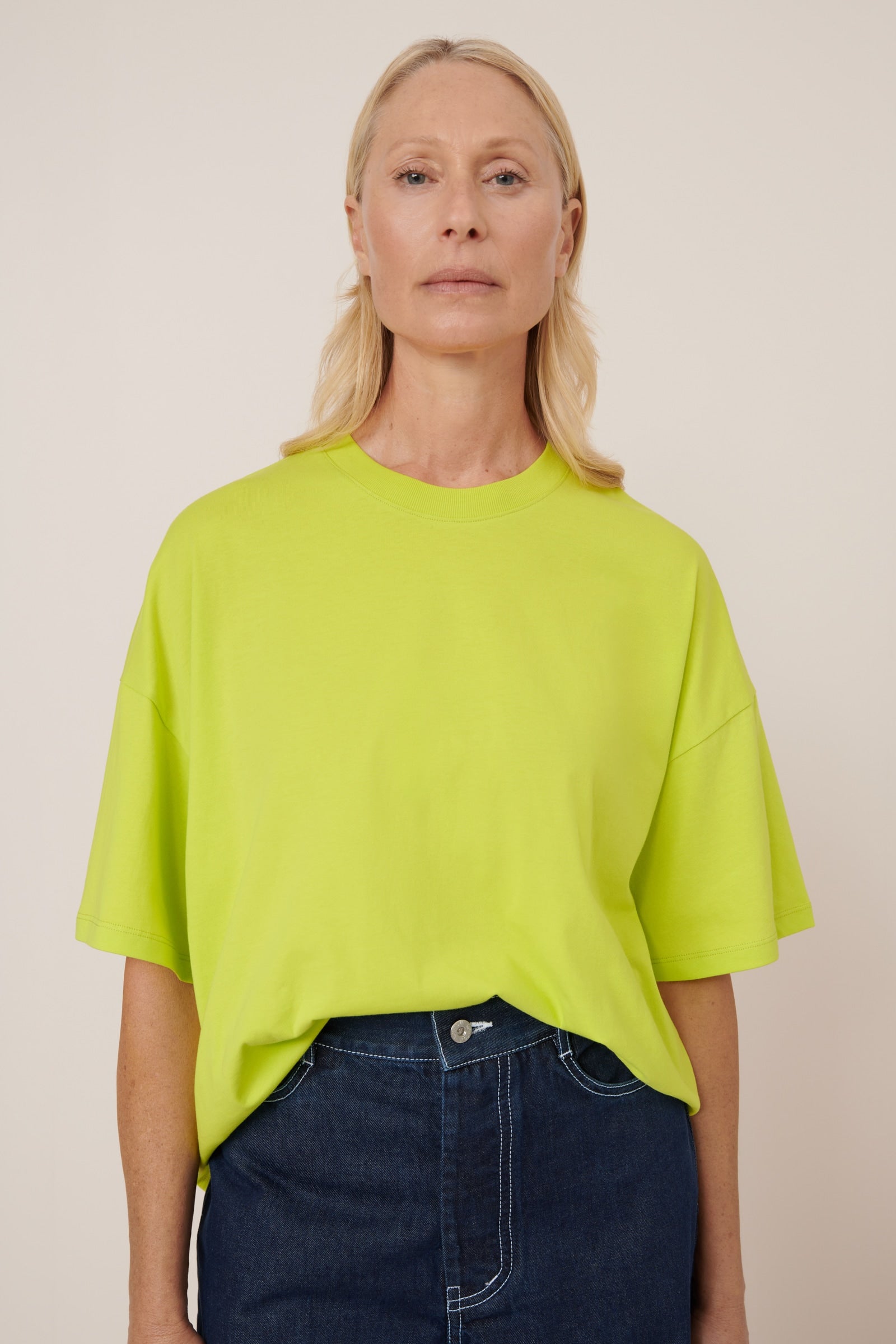 Kowtow - Oversized Boxy Tee - Fluro Yellow