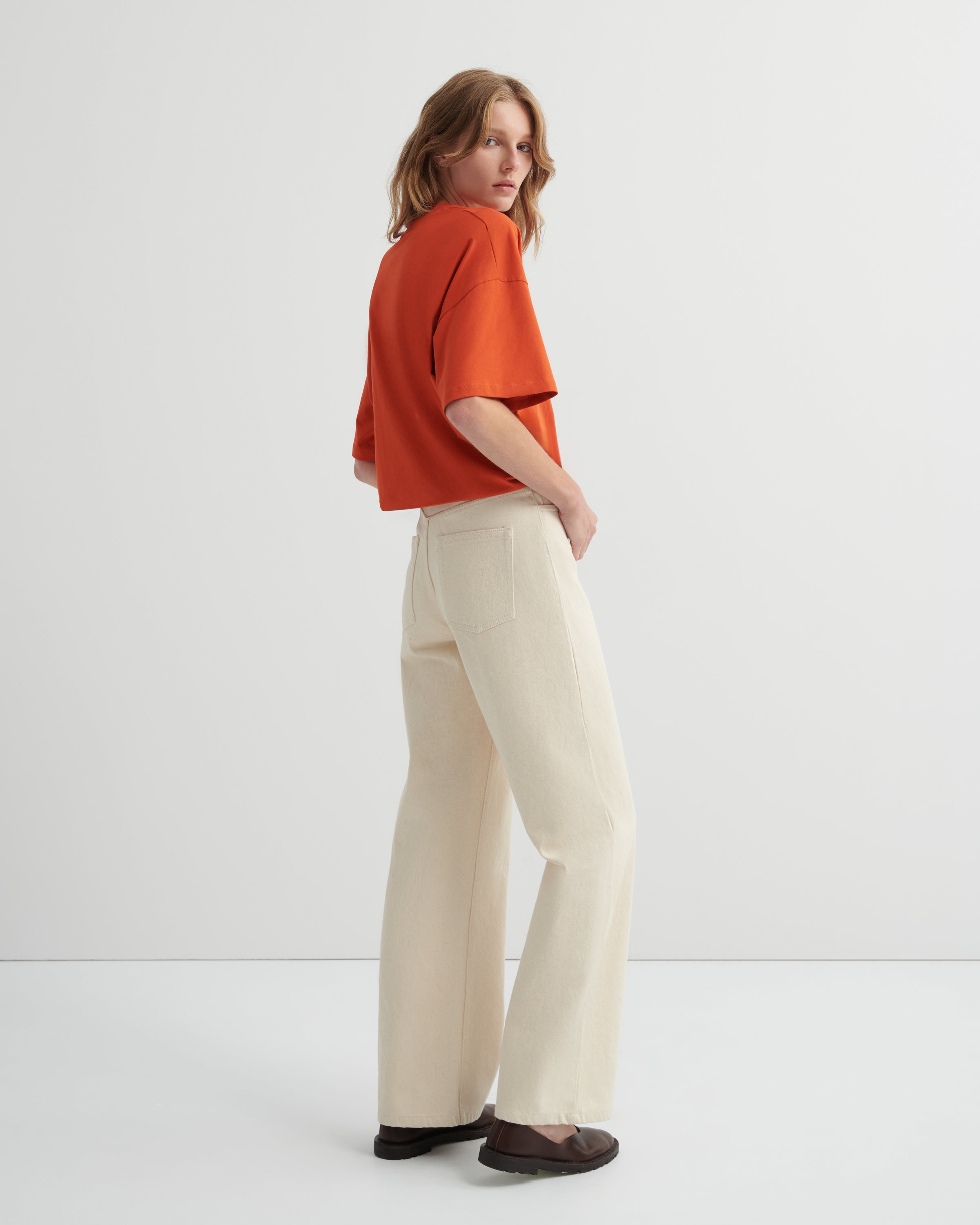Kowtow - Oversized Boxy Tee - Nasturtium