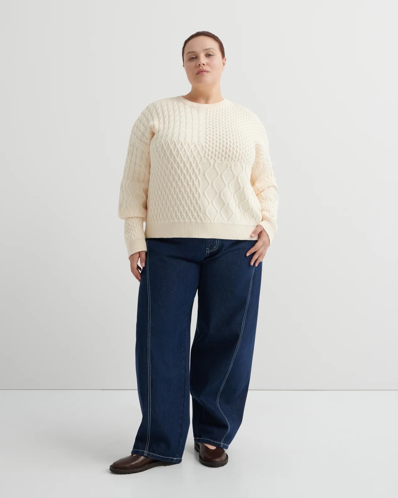 Kowtow - Patchwork Jumper - Chalk