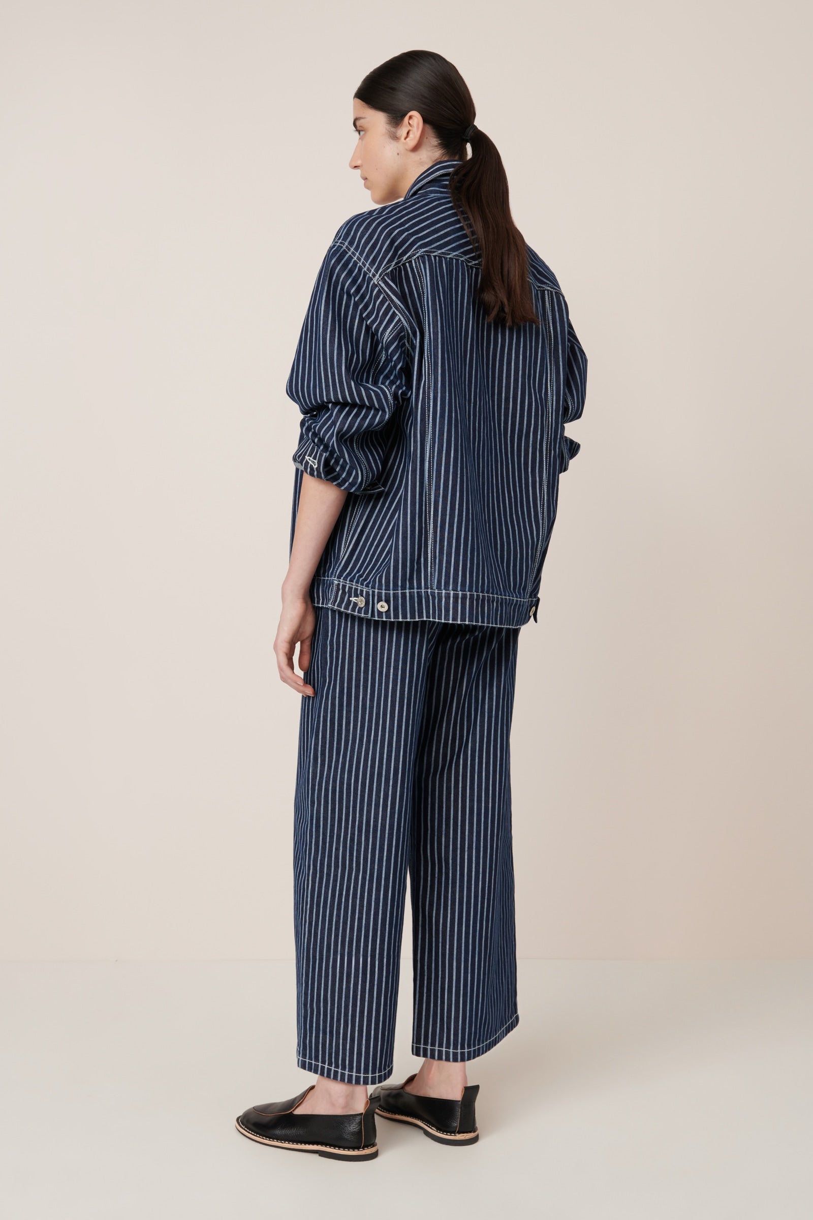 Kowtow - Riley Jacket - Chalk Stripe