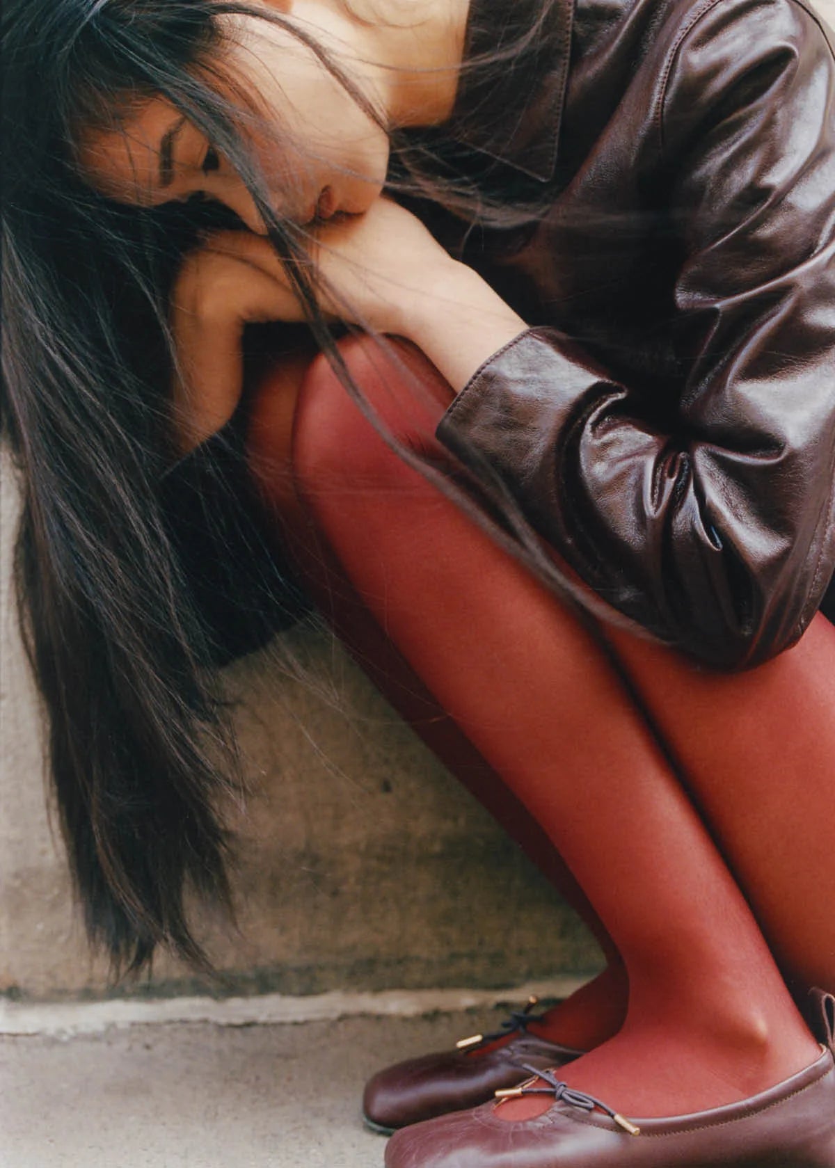 Alohas - Rosalind Leather Ballet Flats - Brown