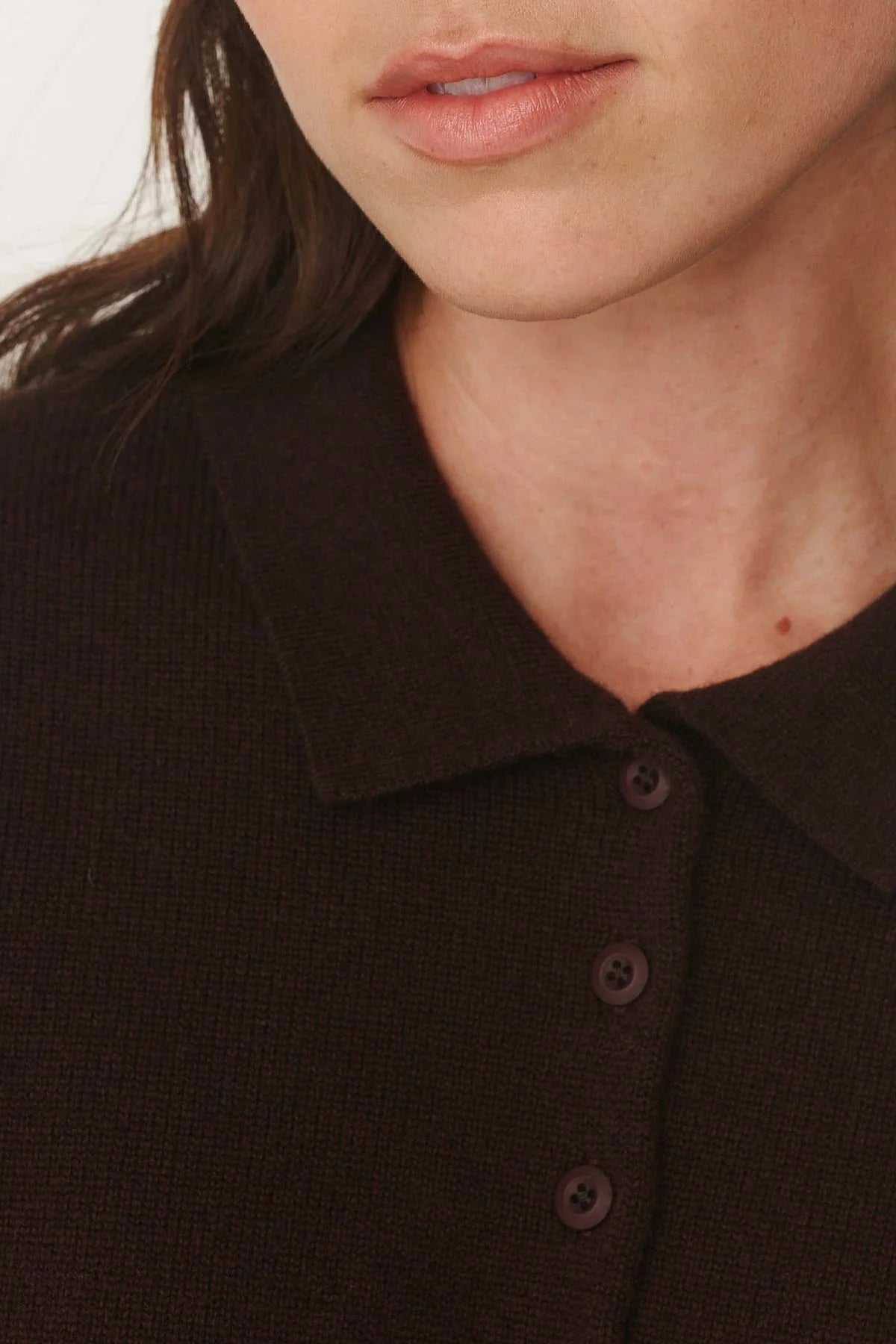 ROWIE - Celia Merino Knit Cardigan - Dark Cacao