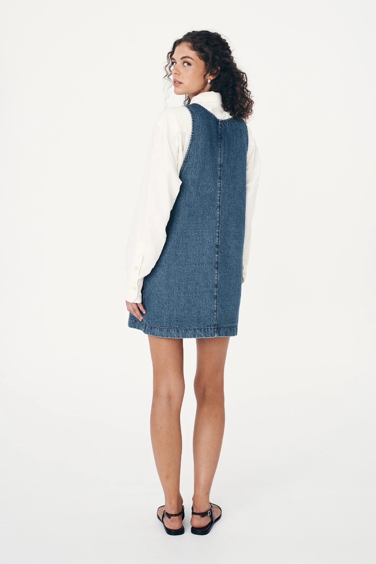 Rowie - Franka Denim Mini Dress - Classic Wash