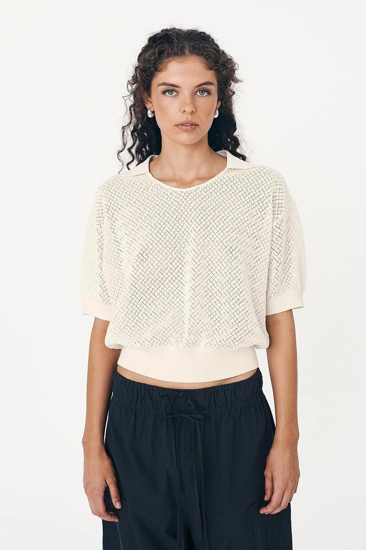Rowie - Loretta Pointelle Knit - Bone