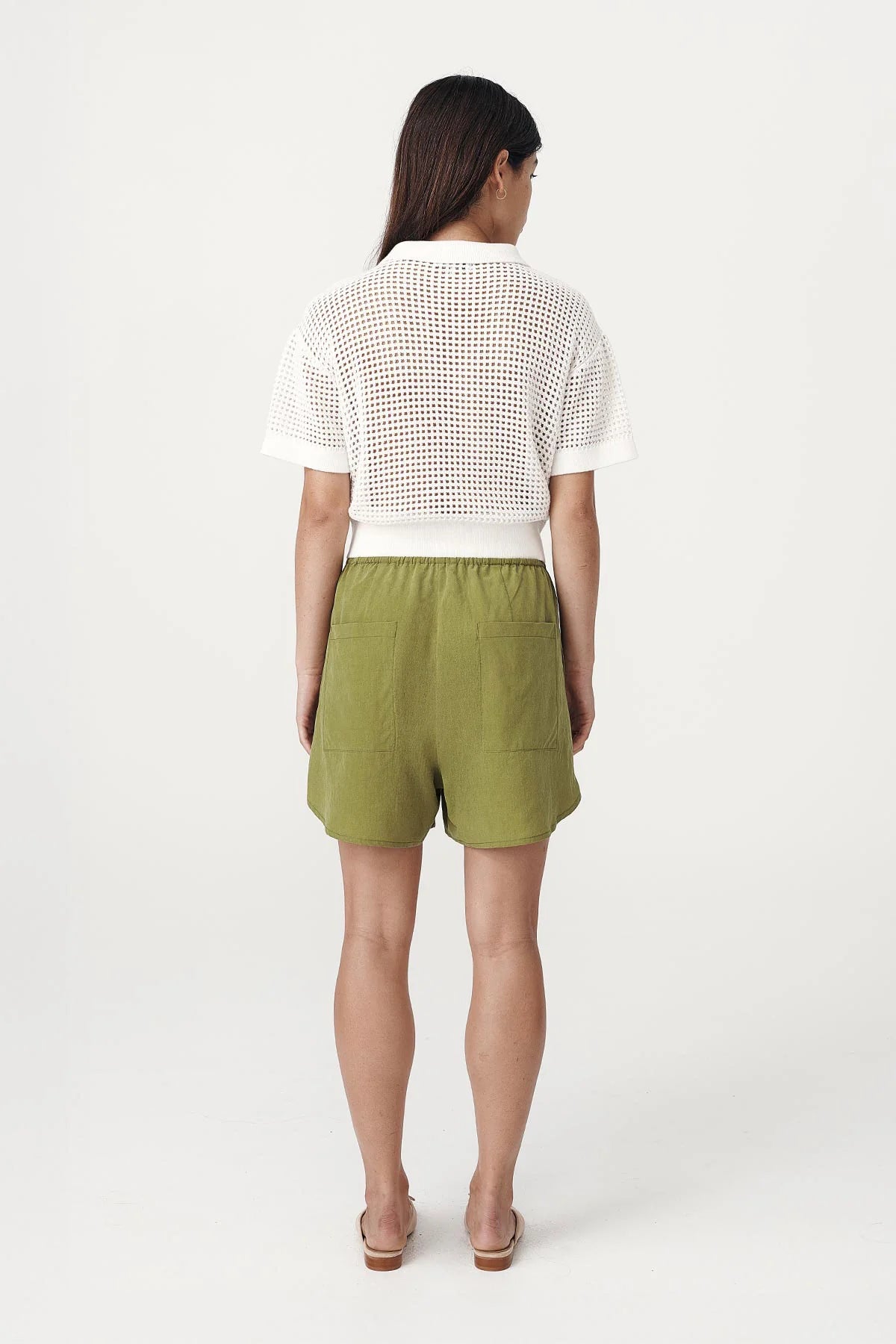ROWIE - Tia Shorts - Palm Green