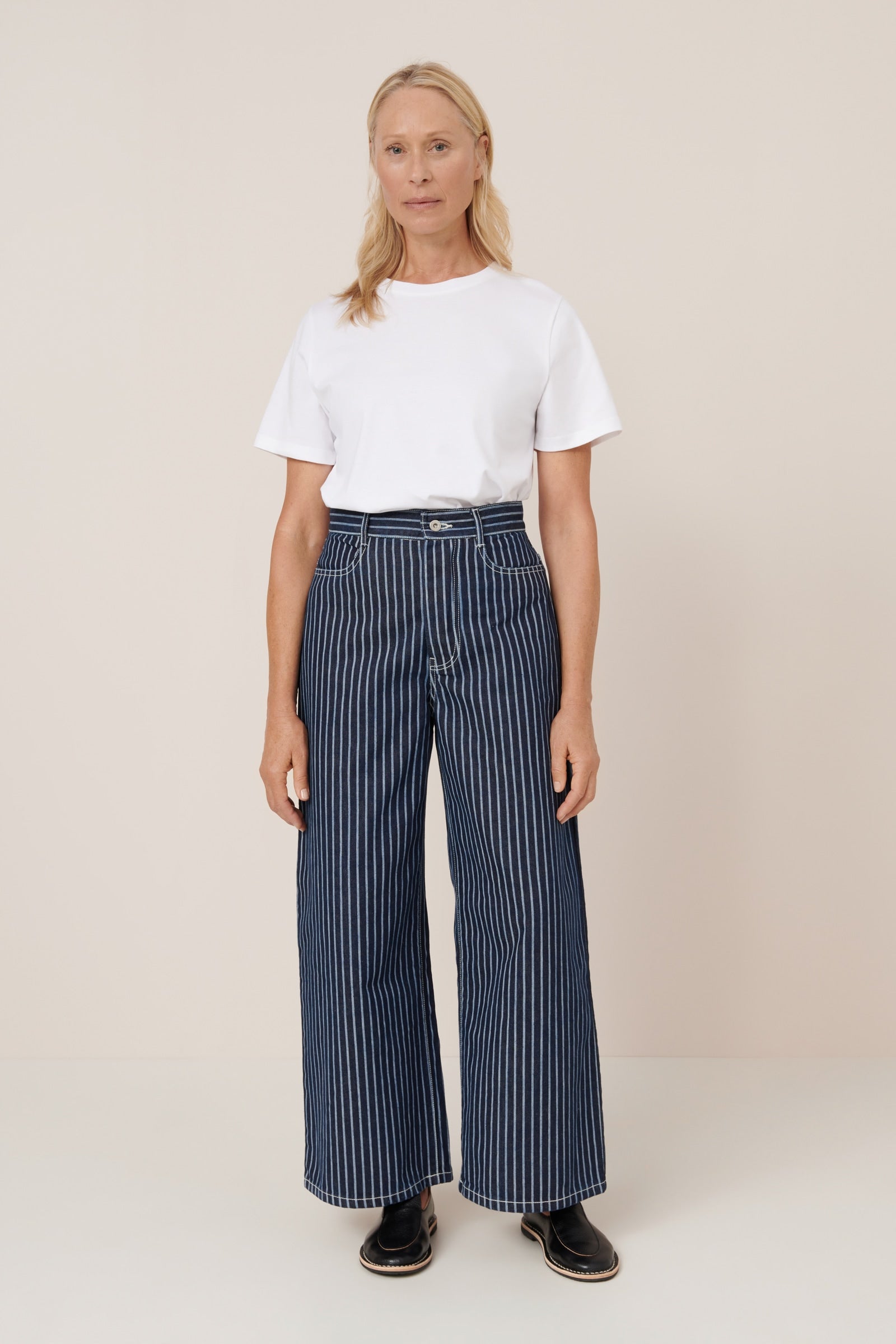 Kowtow - Sailor Jeans - Chalk Stripe