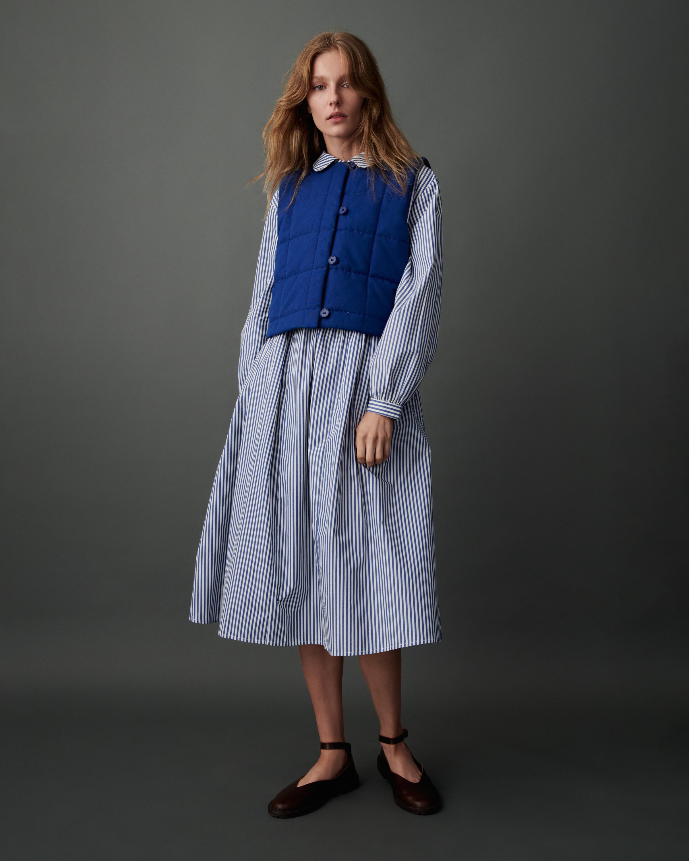 Kowtow - Studio Vest - Factory Blue