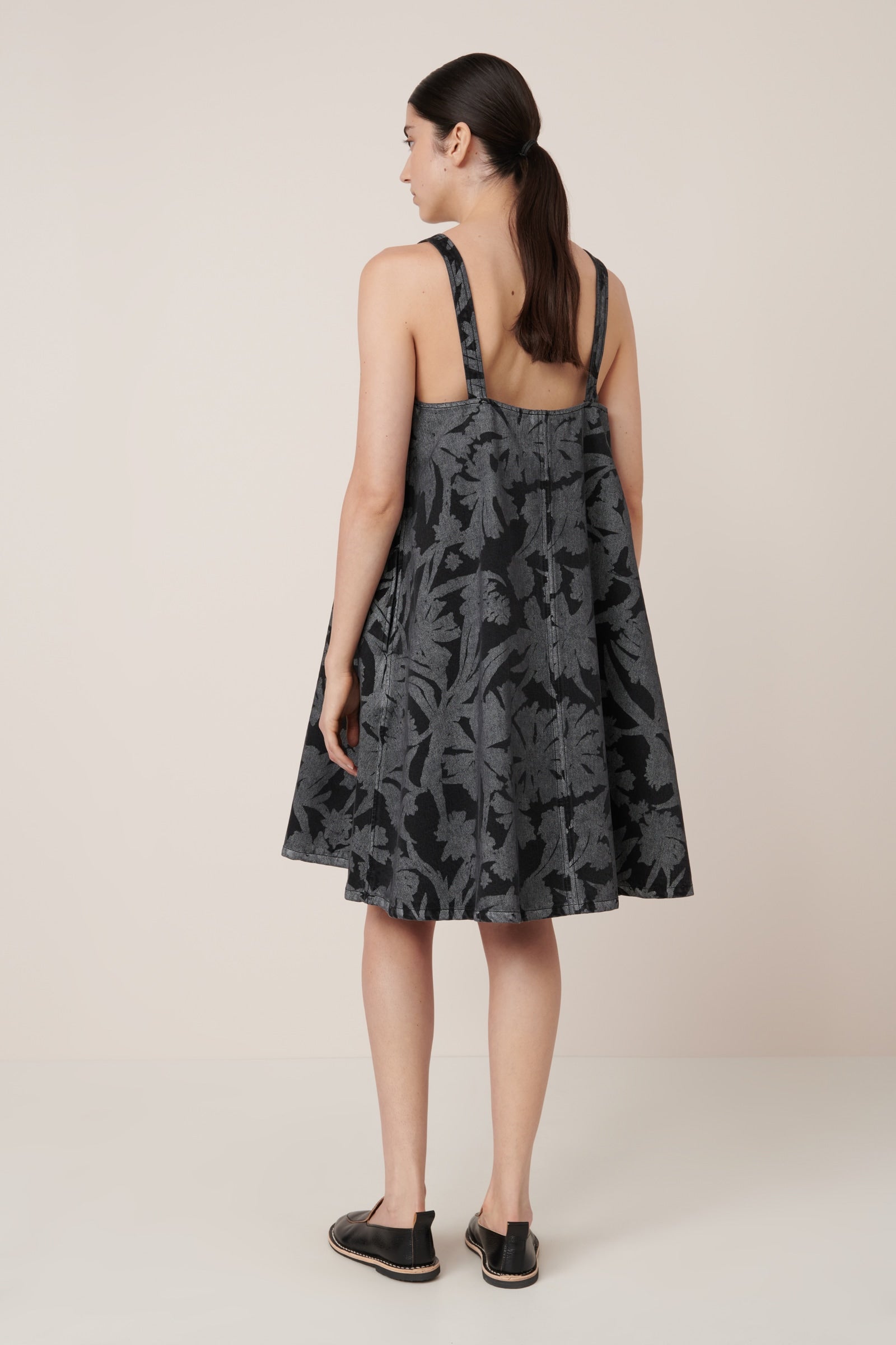 Kowtow - Swing Dress - Etched Denim