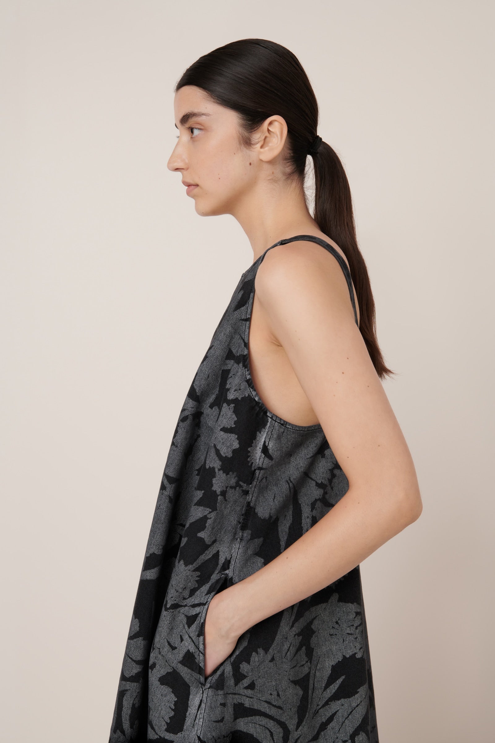 Kowtow - Swing Dress - Etched Denim