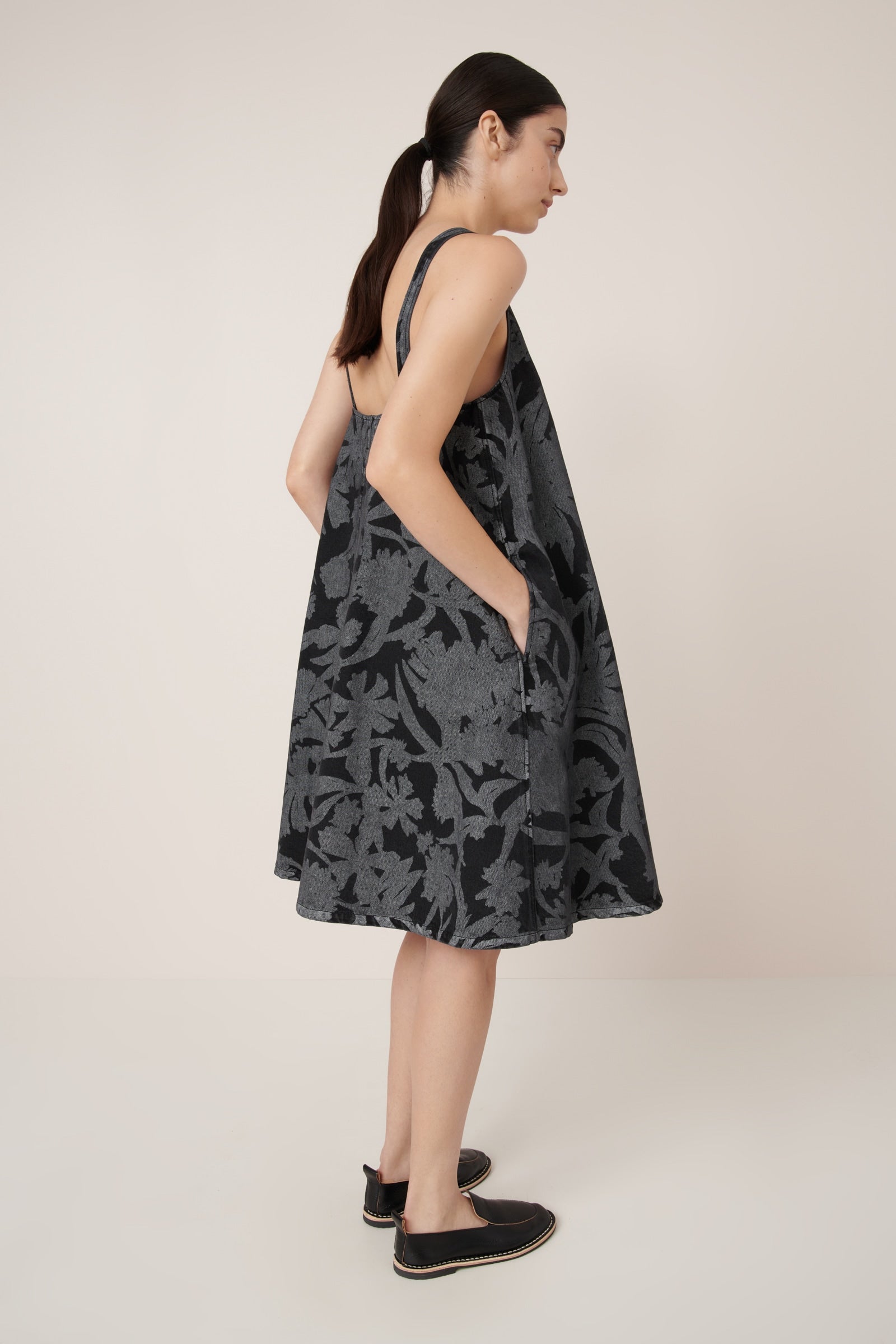 Kowtow - Swing Dress - Etched Denim