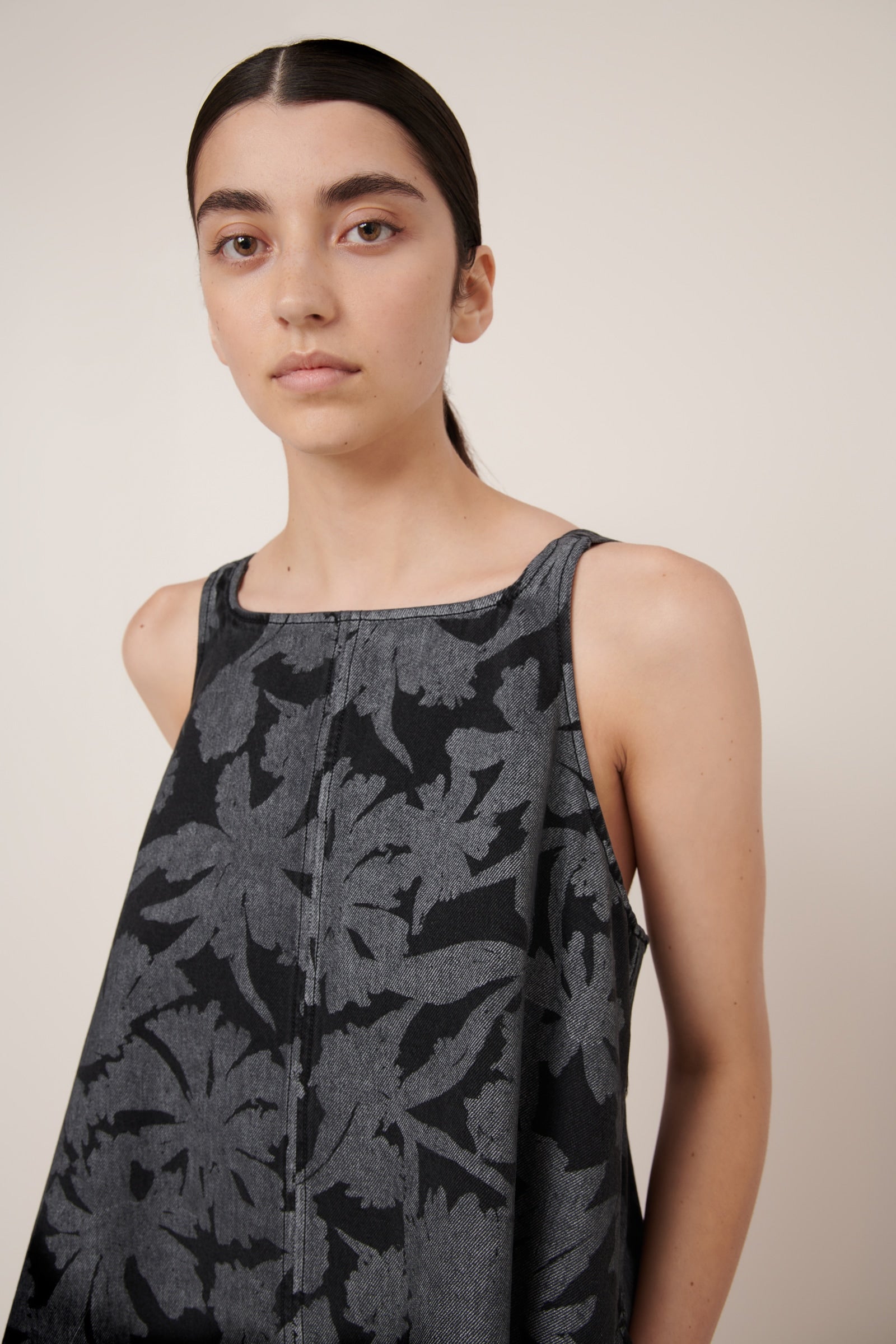 Kowtow - Swing Dress - Etched Denim