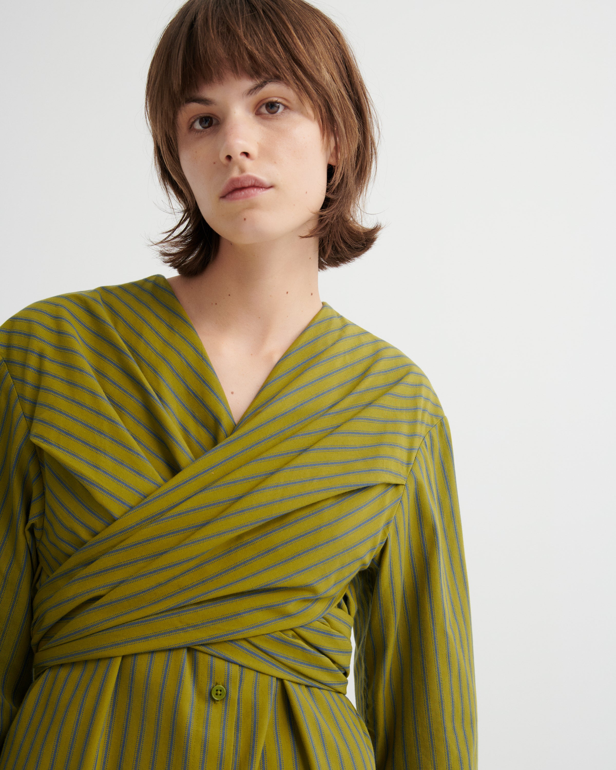 Kowtow – Twist Dress – Artisan Stripe