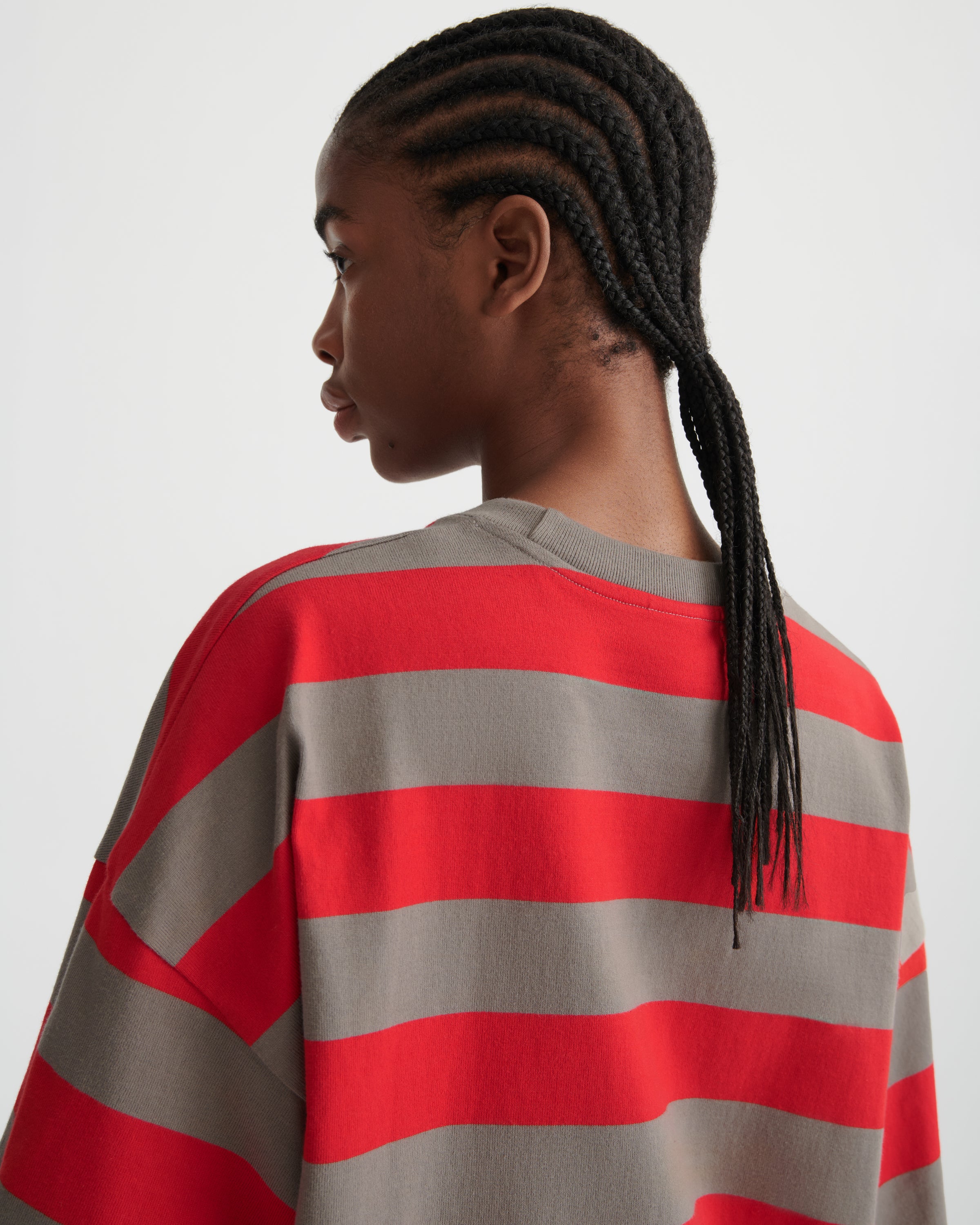 Kowtow - Twenty Tee - Poppy Stripe