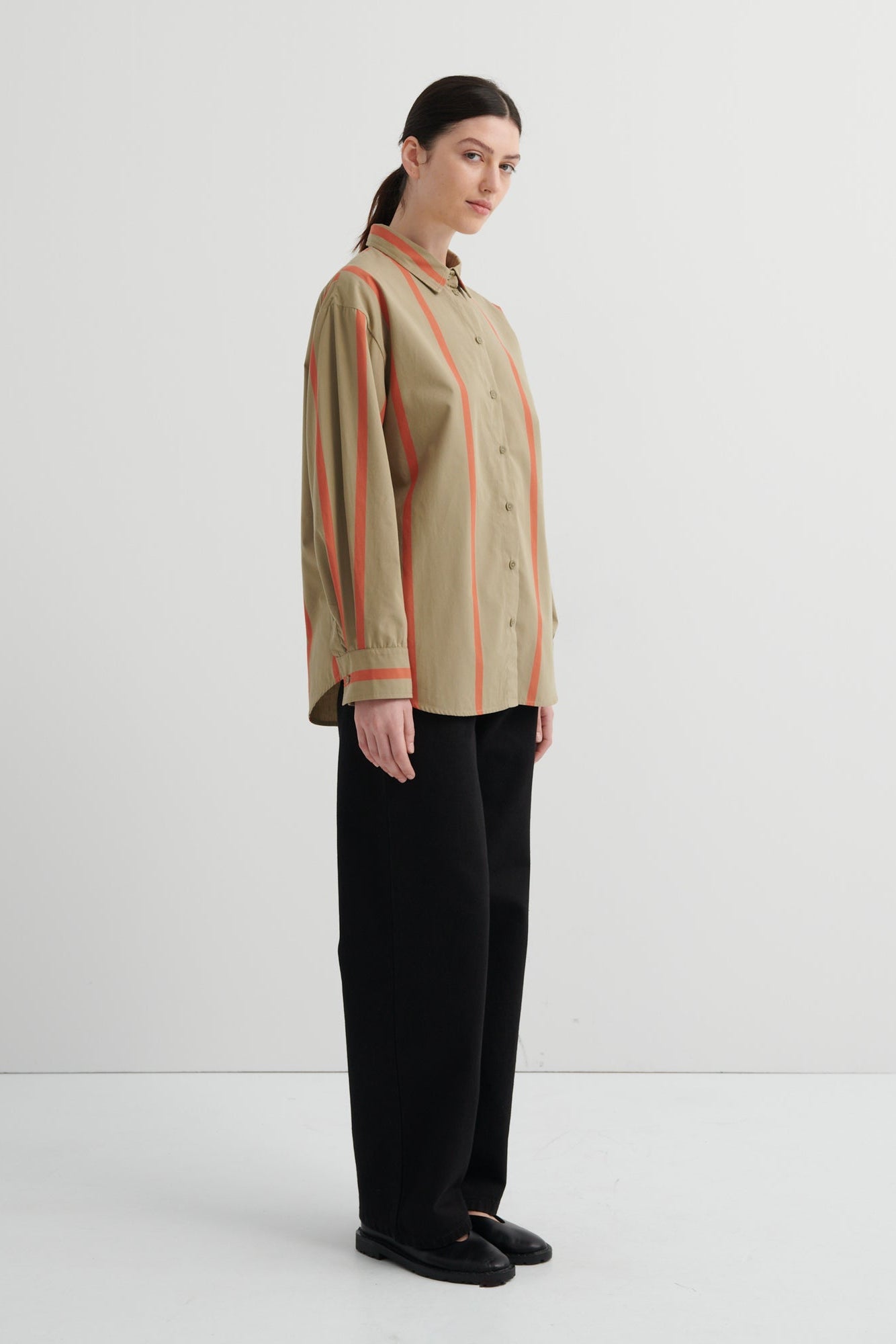 Kowtow - Maker Shirt - Nasturtium Stripe