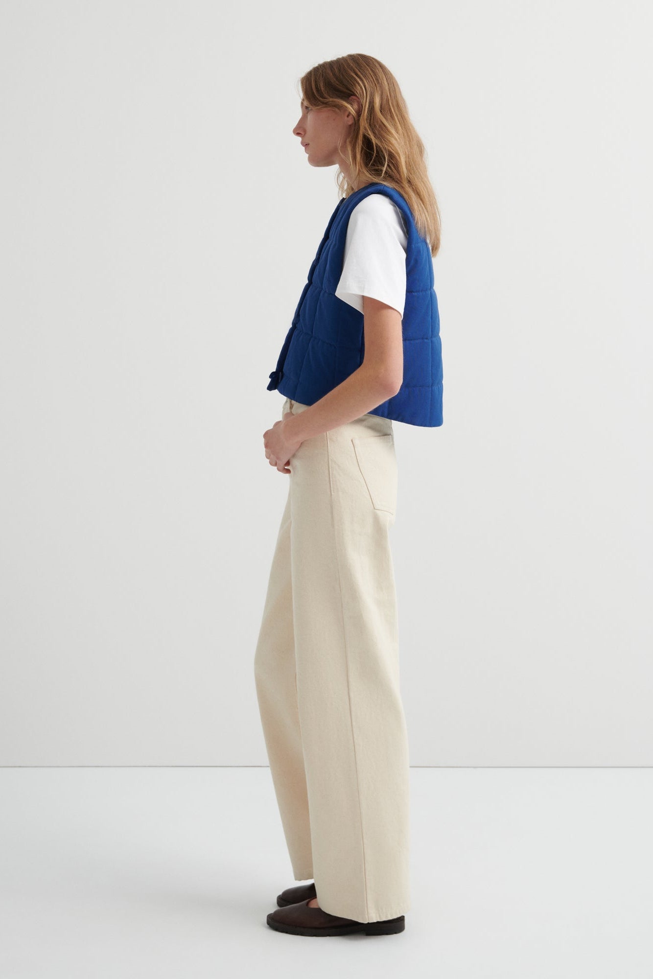 Kowtow - Studio Vest - Factory Blue