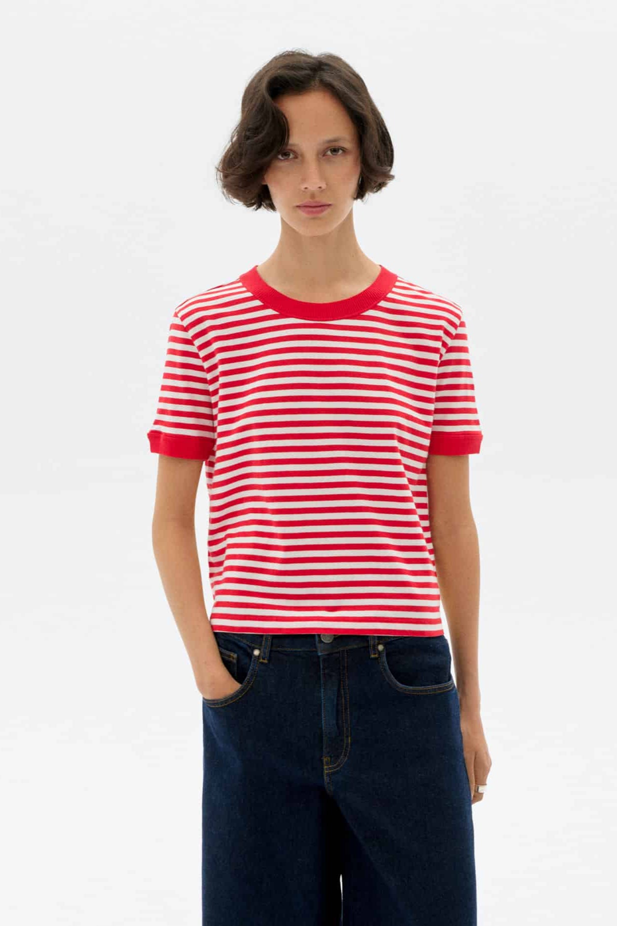 Thinking Mu - Stripes Zowi R T-Shirt - Red
