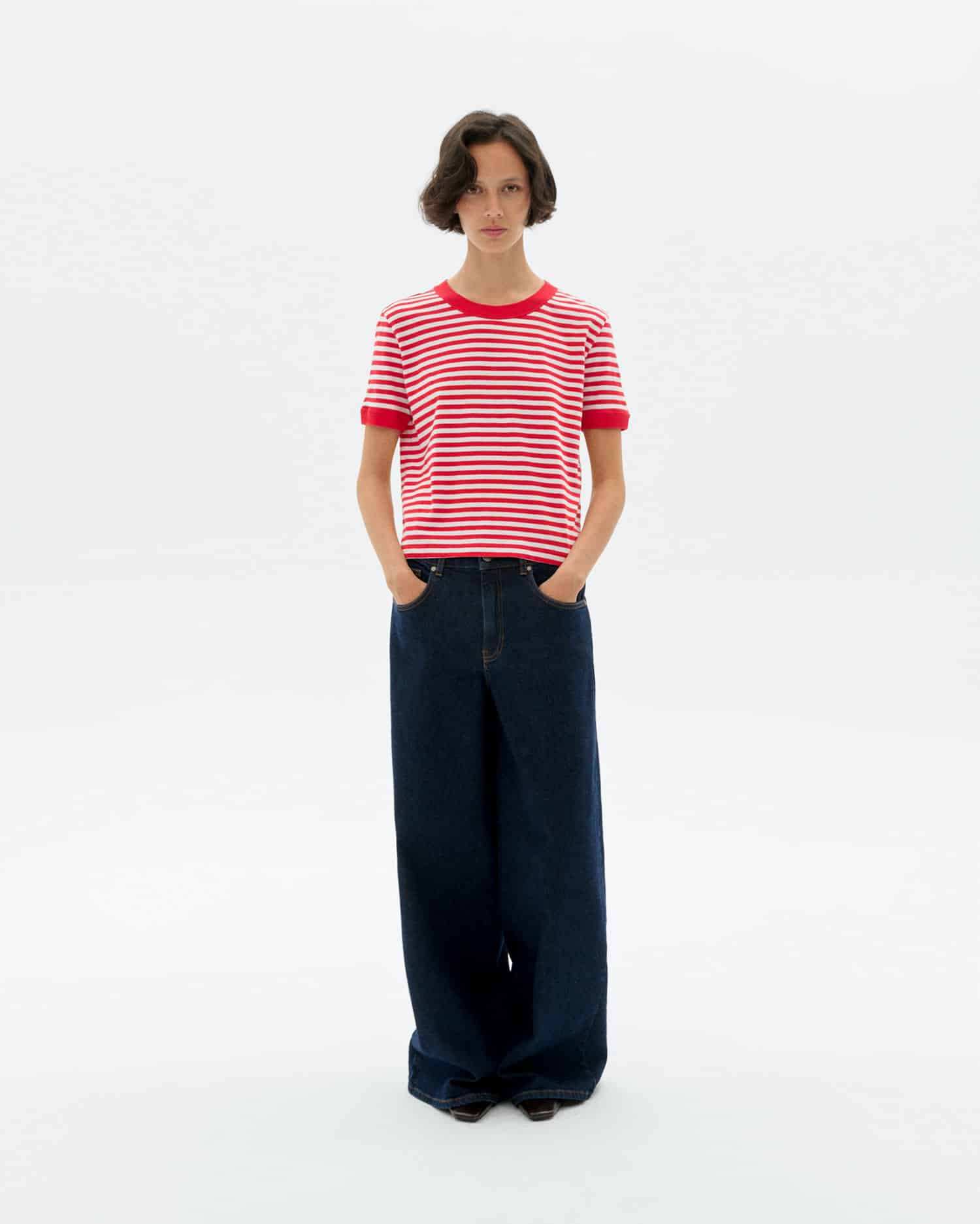Thinking Mu - Stripes Zowi R T-Shirt - Red