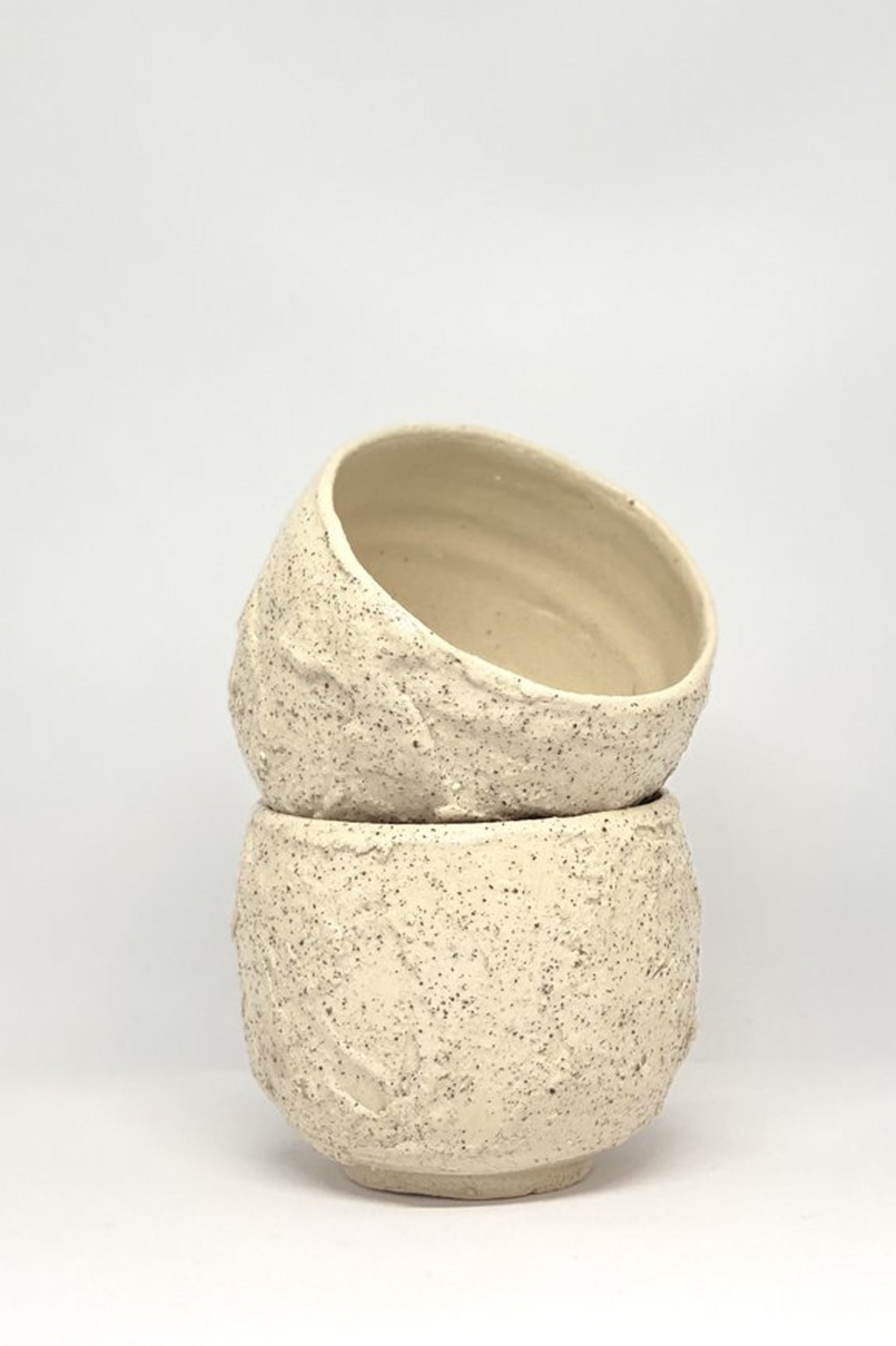Slab Ceramics - Yunomi Cup- Cream Speckle