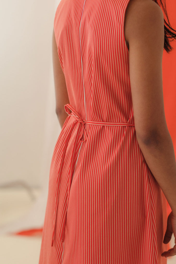 Mina - Selefi Dress - Chilli Stripe