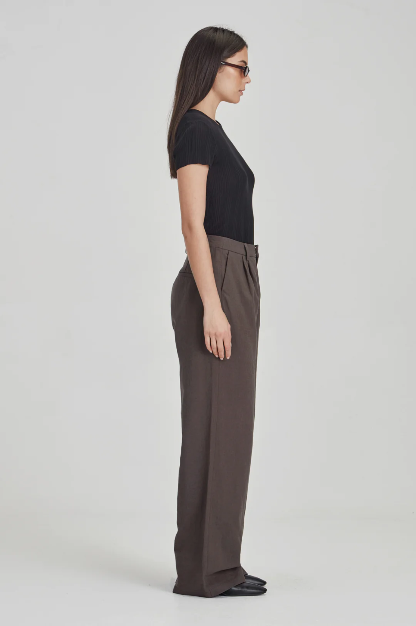 Commoners - Linen Blend Trouser - Dust