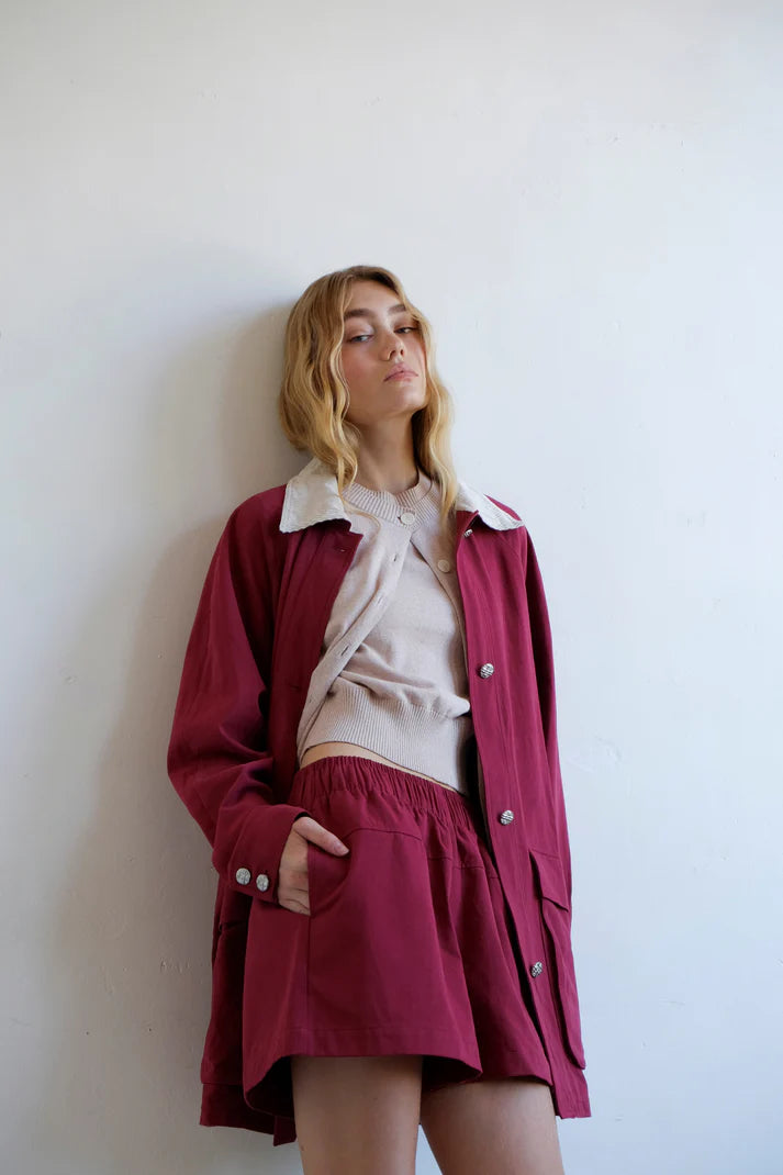 Commonplace Essentials - Down the Line Jacket - Maroon