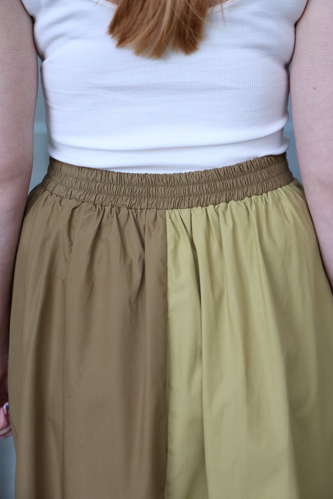 Annie - Rue Skirt - Moss/Citrus