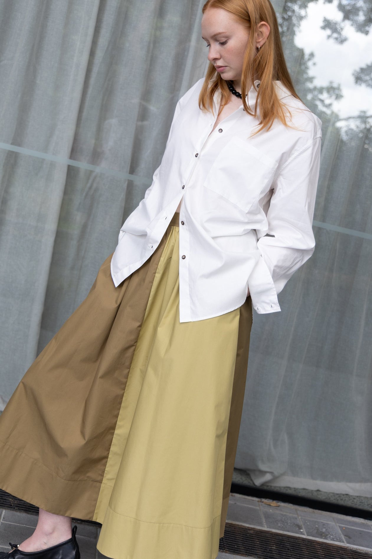 Annie - Rue Skirt - Moss/Citrus