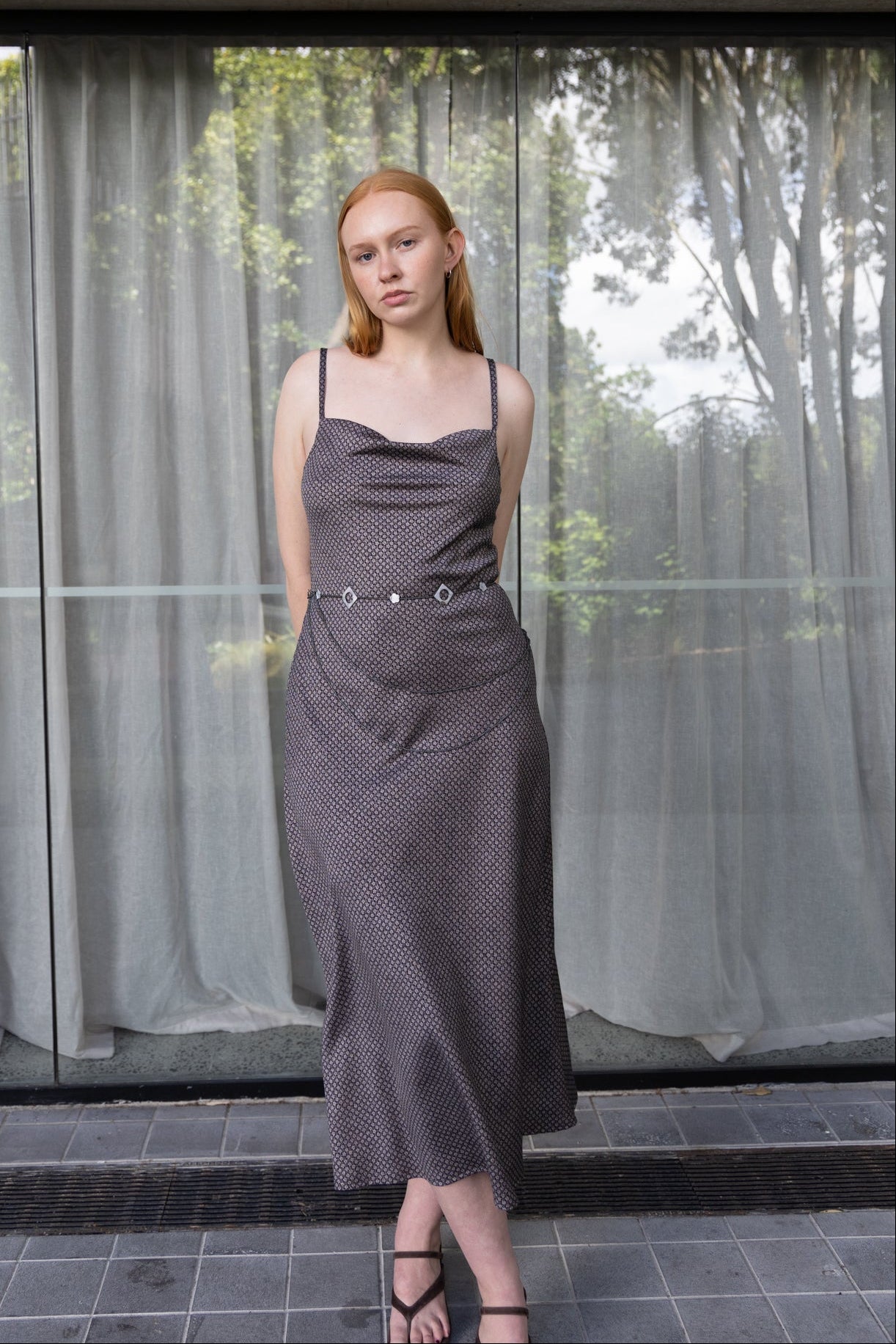 Annie - Smokeshow Slip Dress - Fine Floral