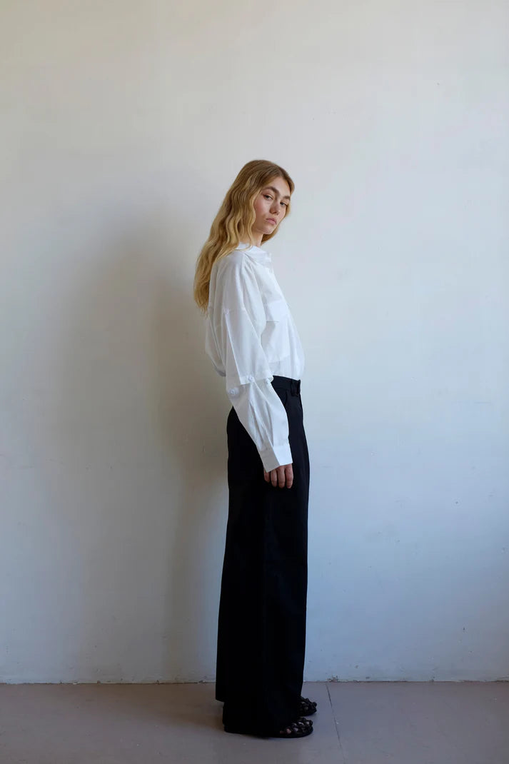 Commonplace Essentials - Pleated Front Trouser - Black