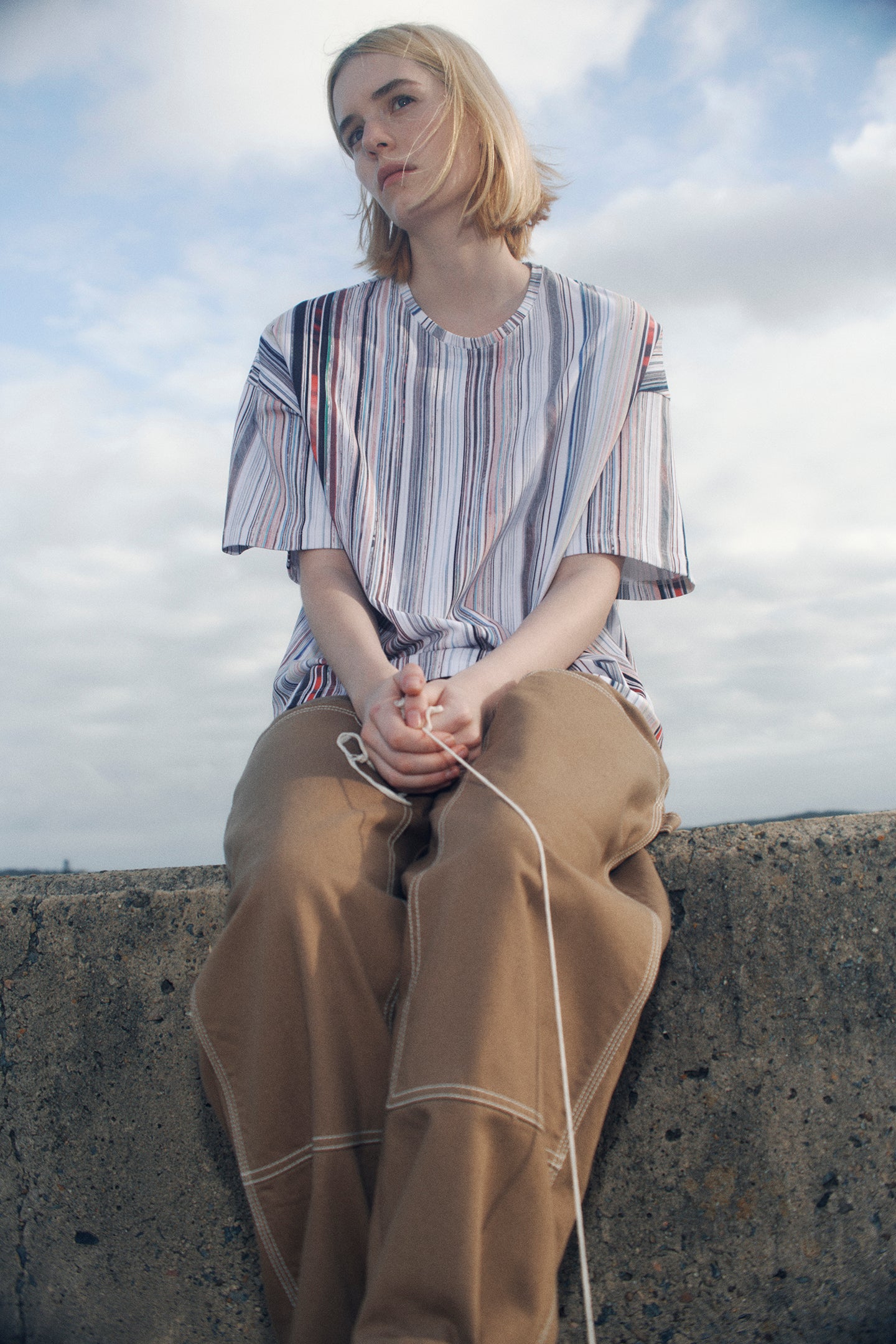 Kowtow - Library Tee - Library Stripe