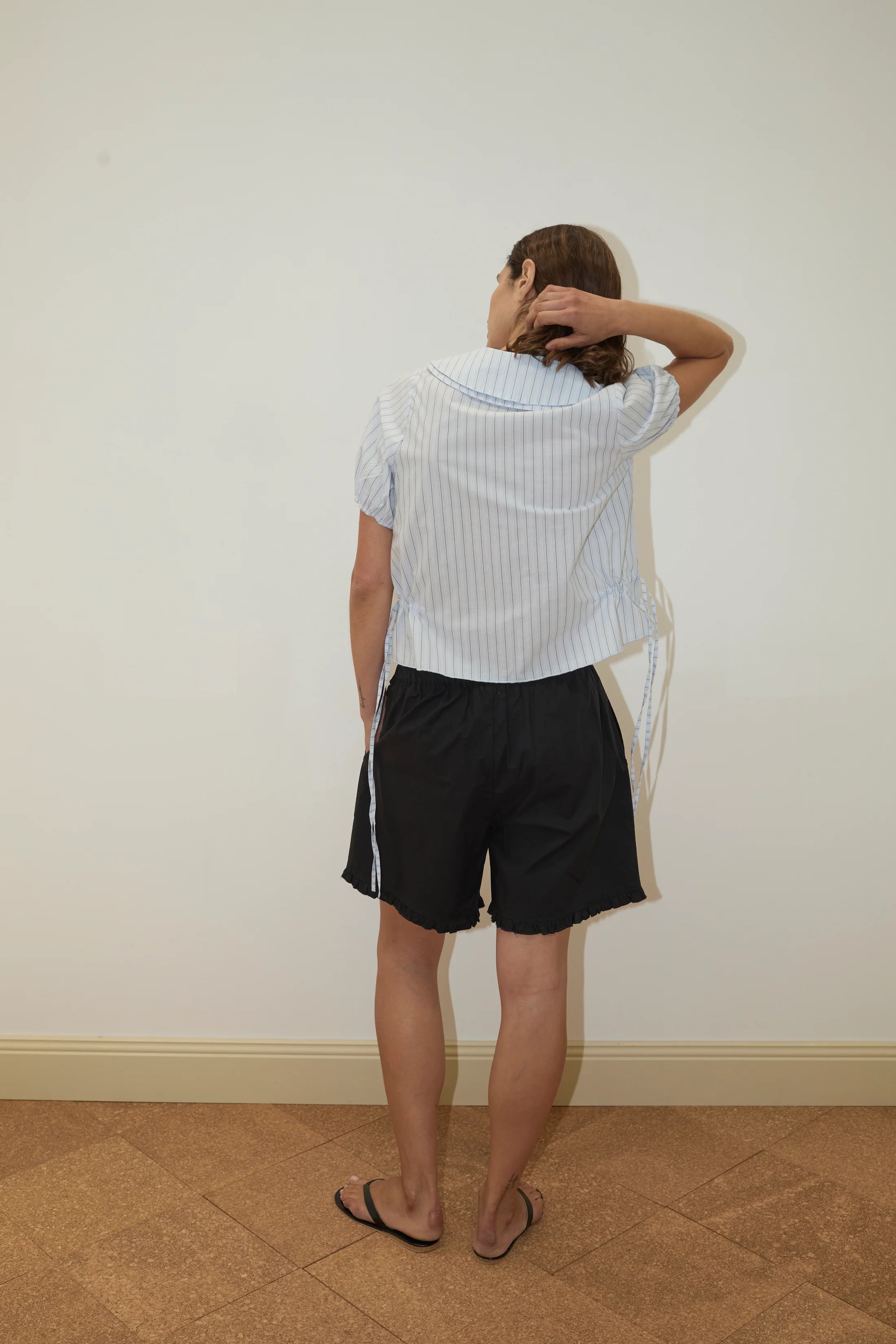 Deiji Studios - Double Collar Shirt - Mineral Stripe