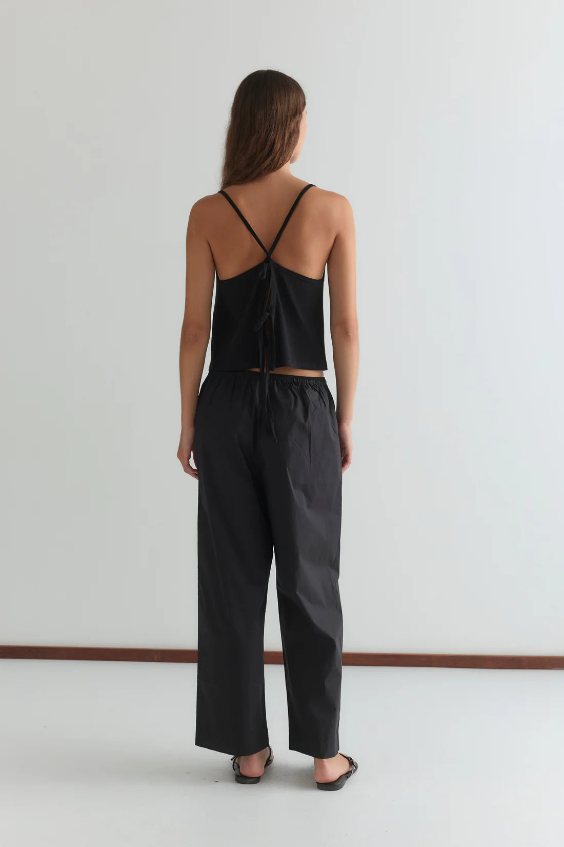 Deiji Studios - Drape Jersey Top - Black