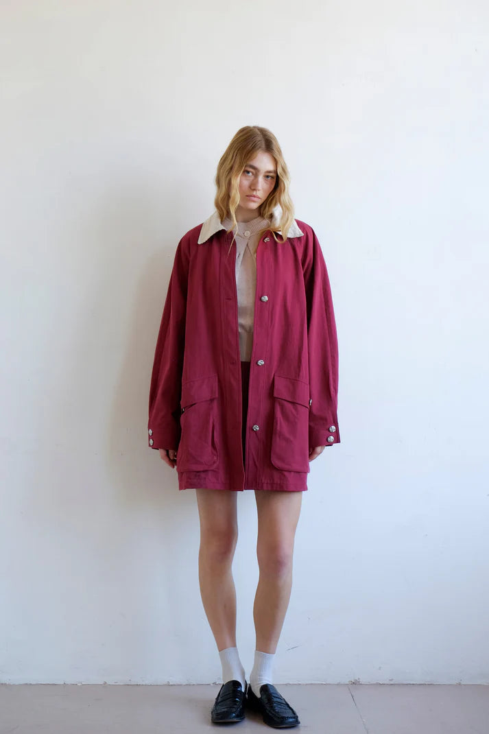 Commonplace Essentials - Down the Line Jacket - Maroon