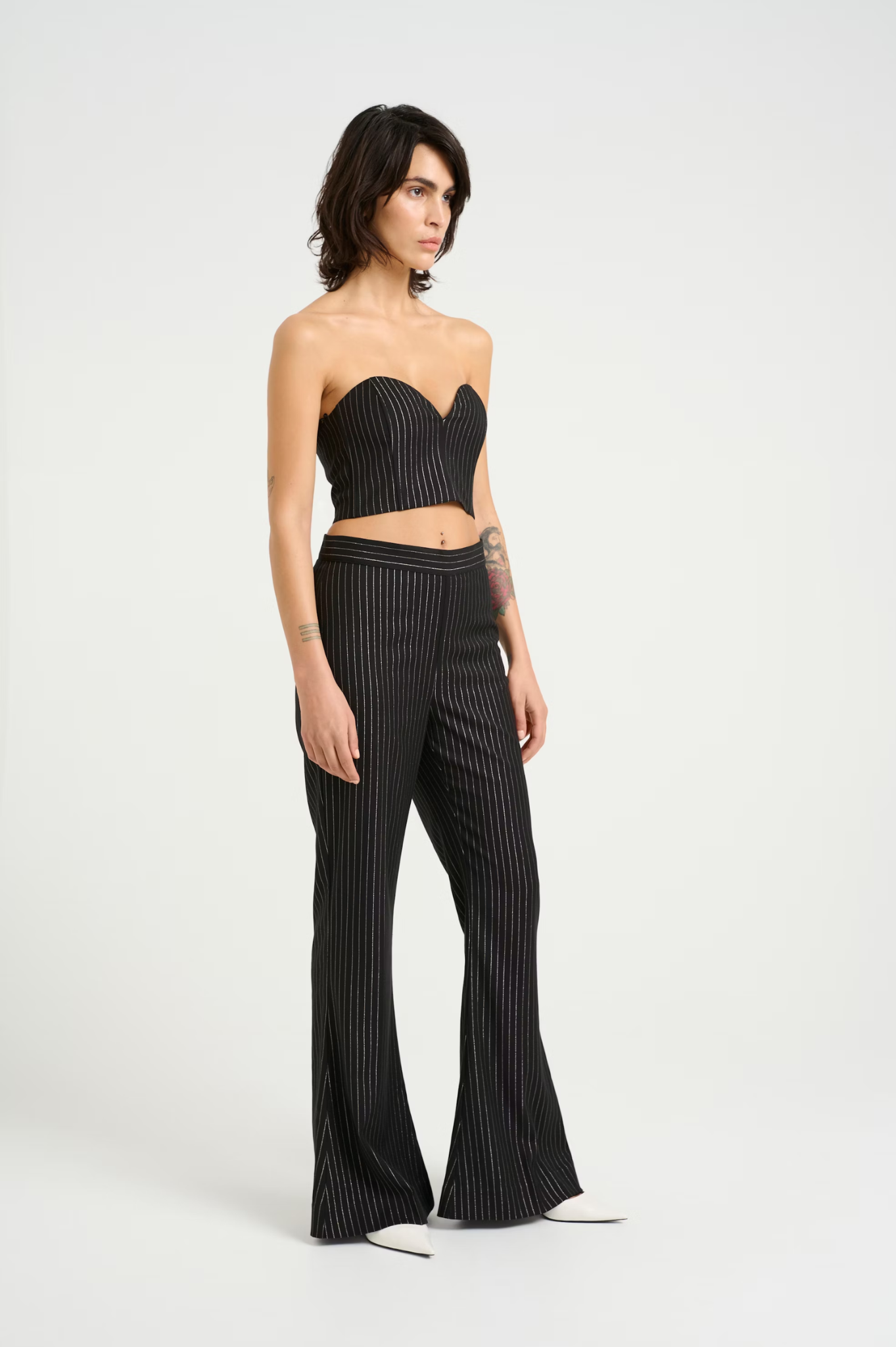 Gestuz - CaylinaGZ Trousers - Black Pinstripe