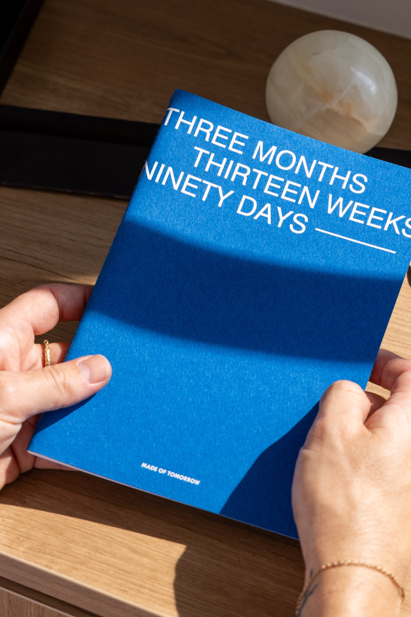 Made of Tomorrow - Three Monthly Planner - Azure