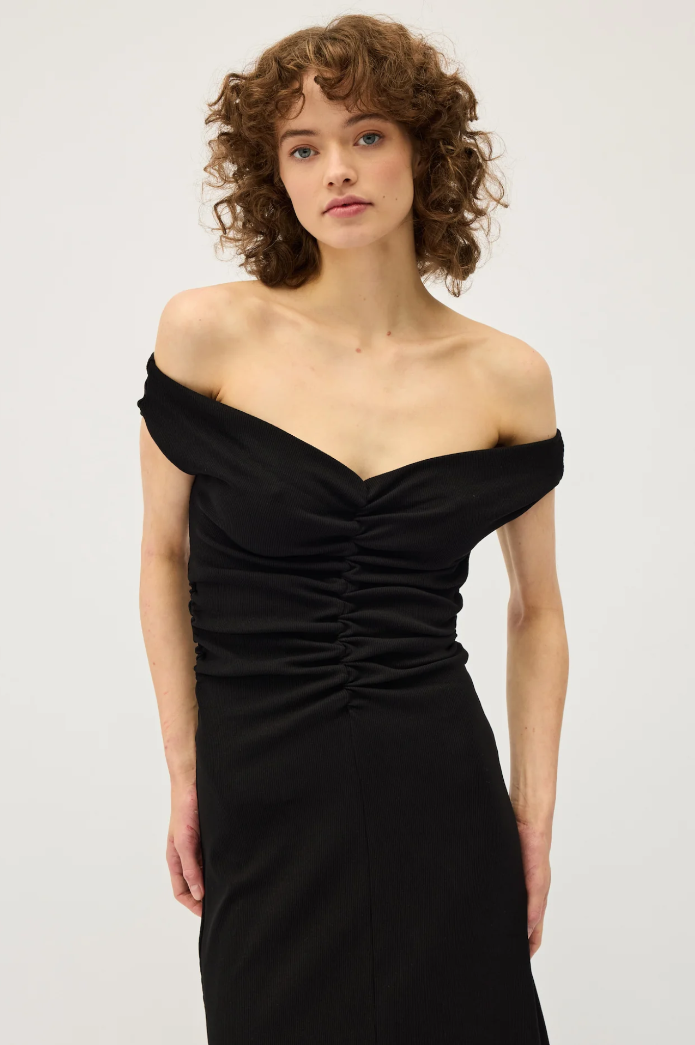 Dominique Healy - Niveah Dress - Black Rib