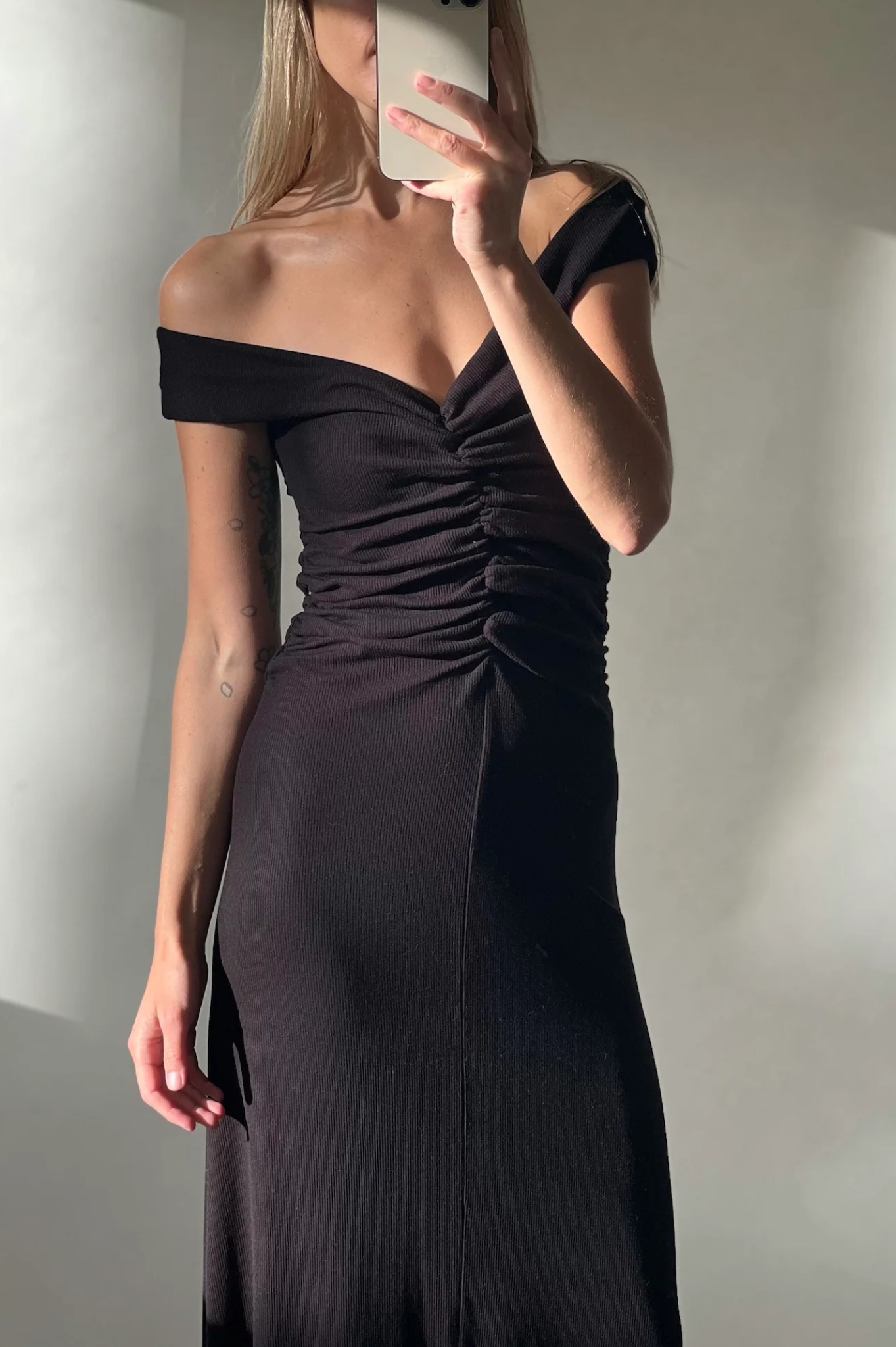 Dominique Healy - Niveah Dress - Black Rib