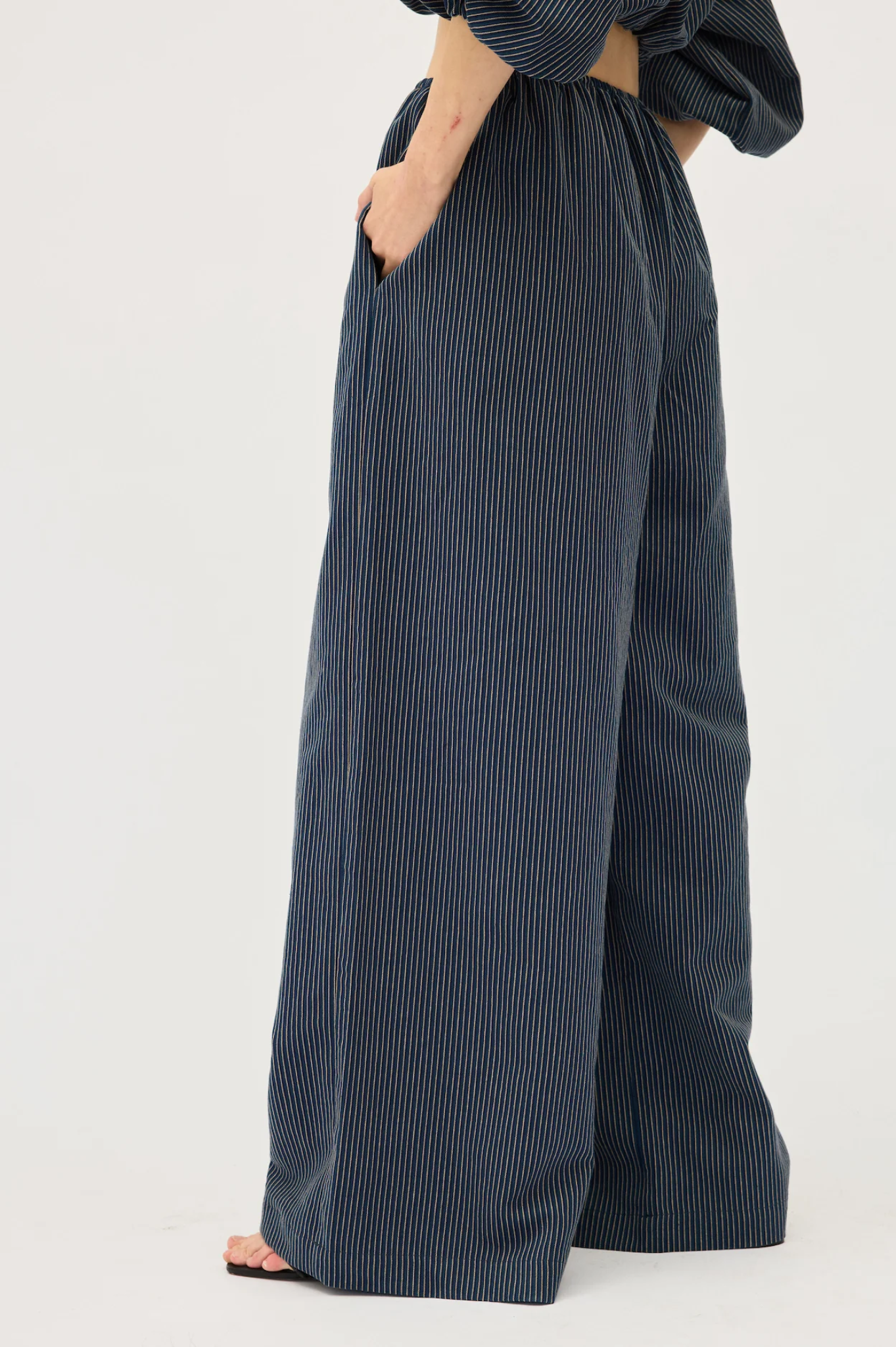 Dominique Healy - Pippa Pant - Navy Stripe