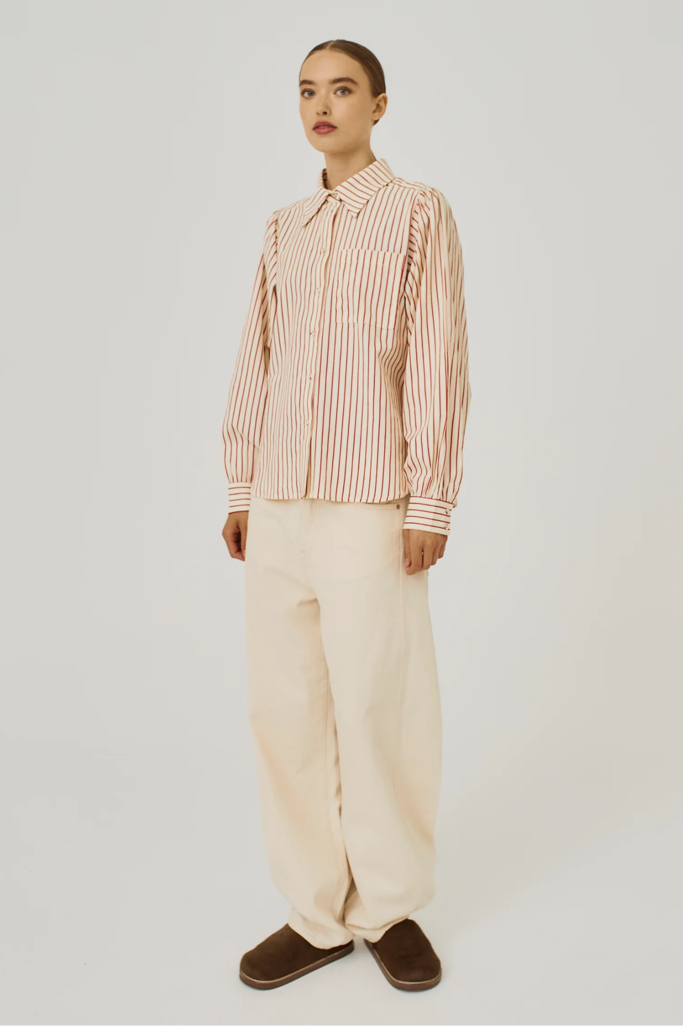 Norr - Linna Shirt - Red Stripe