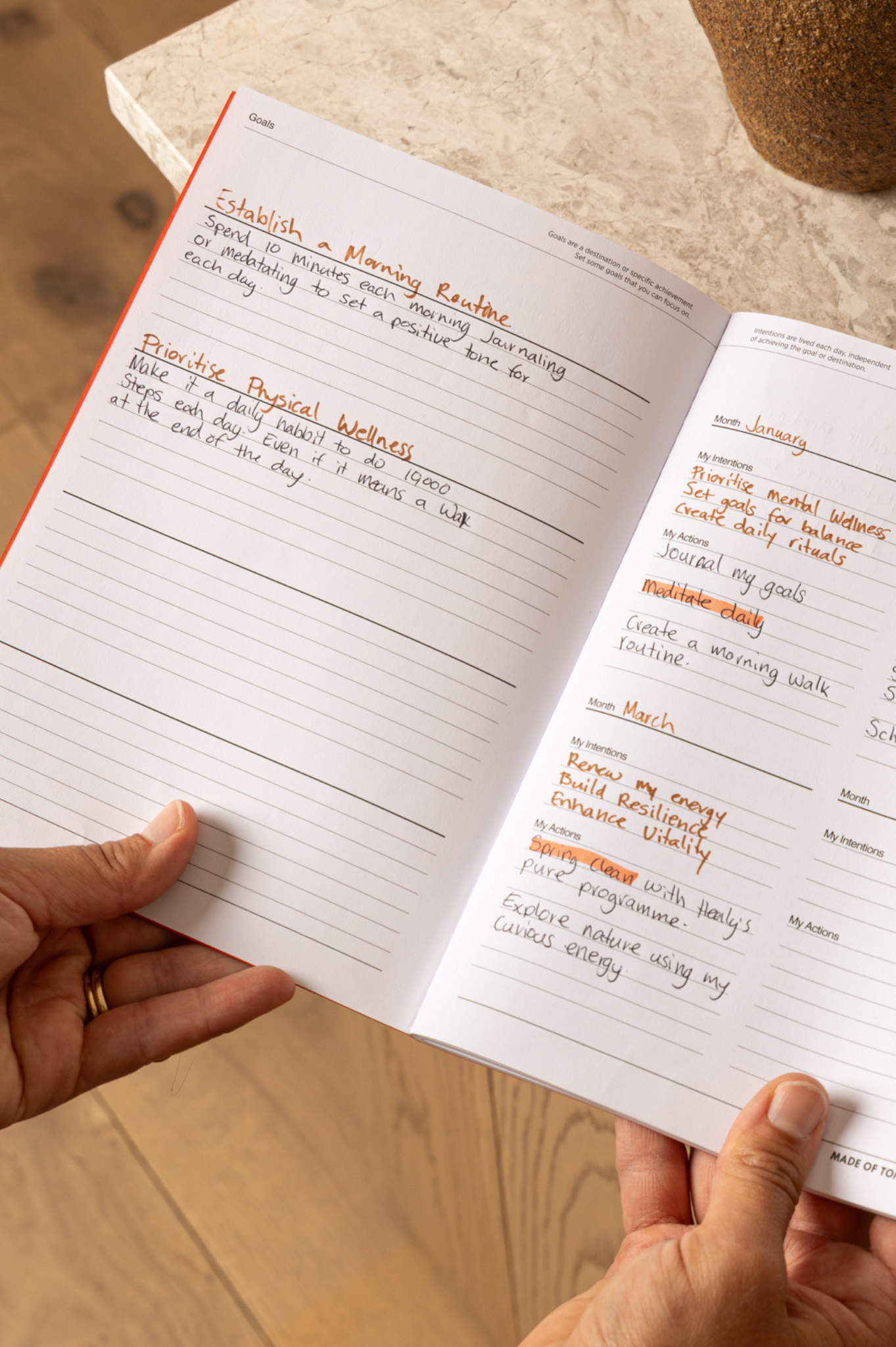 Made of Tomorrow - Three Monthly Planner - Umber
