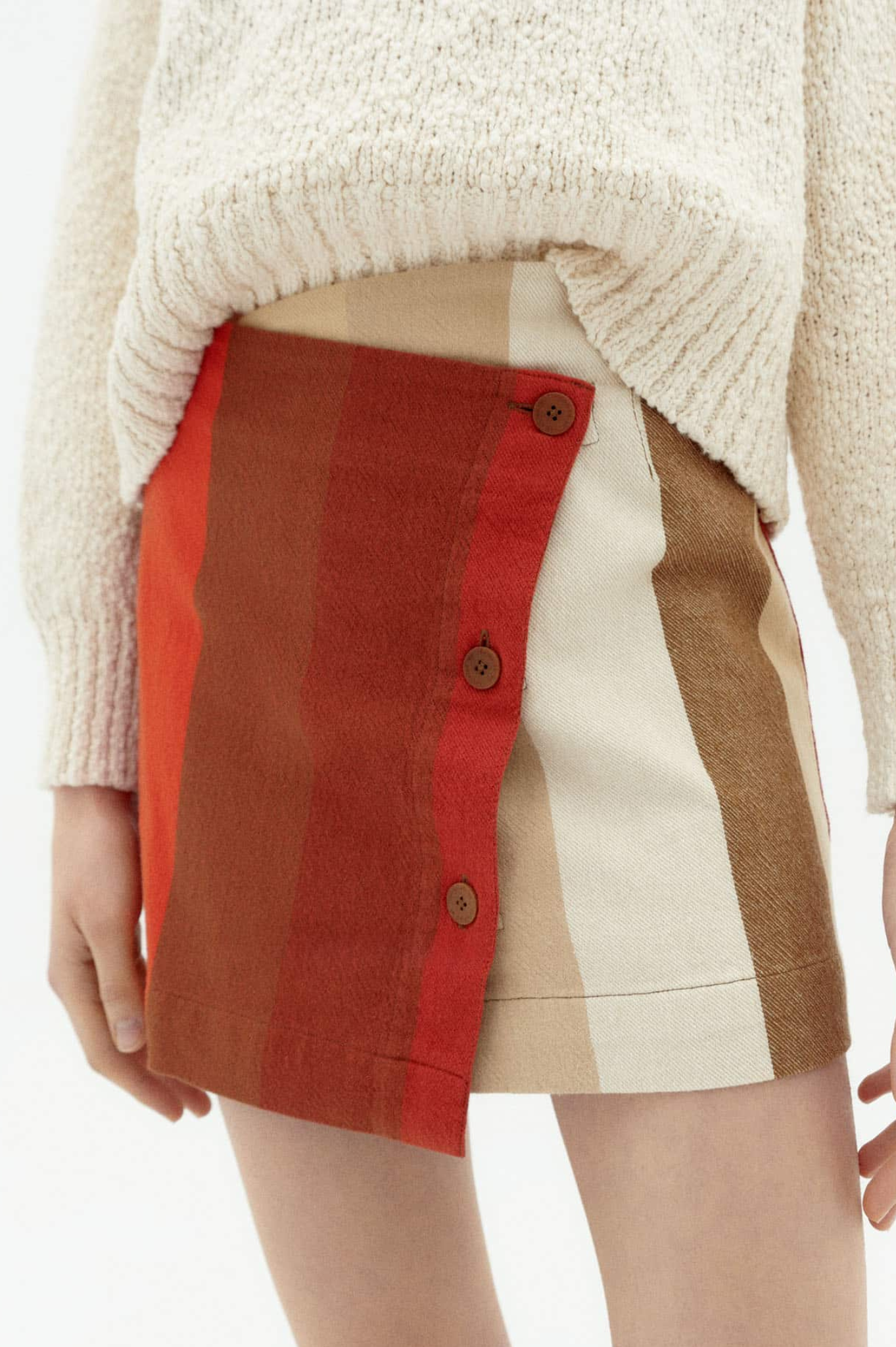 Thinking Mu - Iggy Mini Skirt - Sandfire