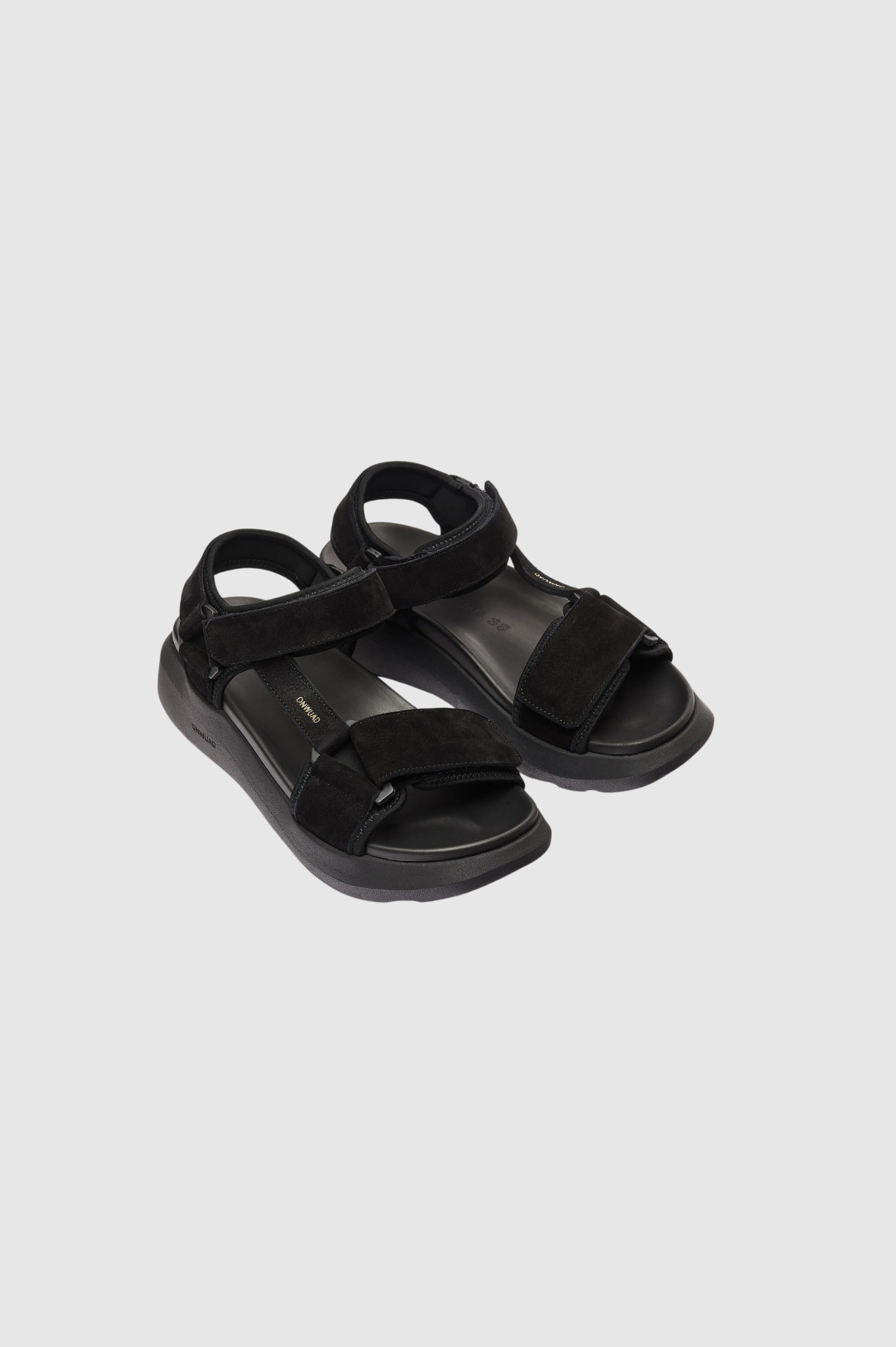 Onwuad - Schon Tech Nubuck Leather Sandal - Black